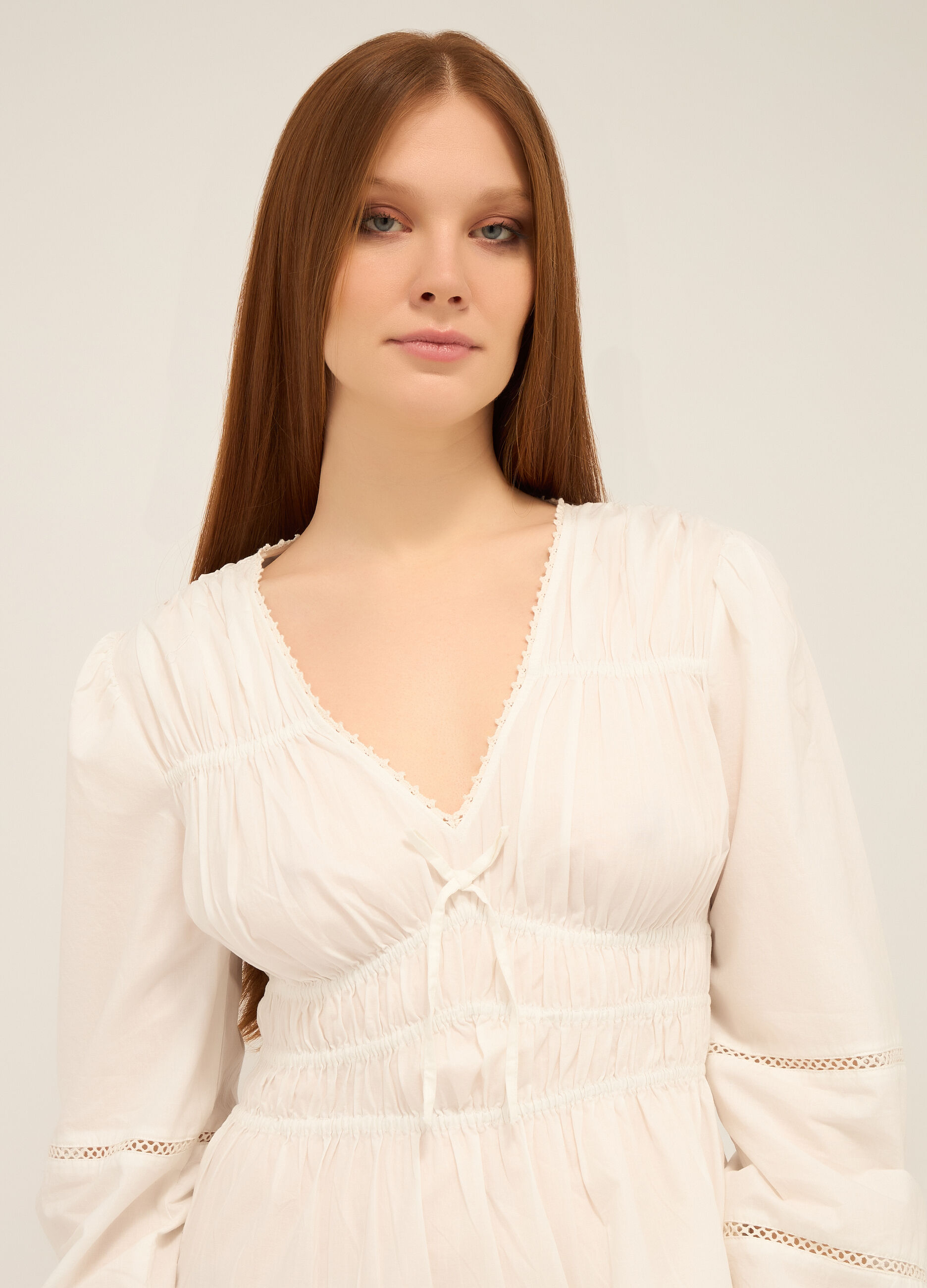 Abito corto in puro cotone donna_2