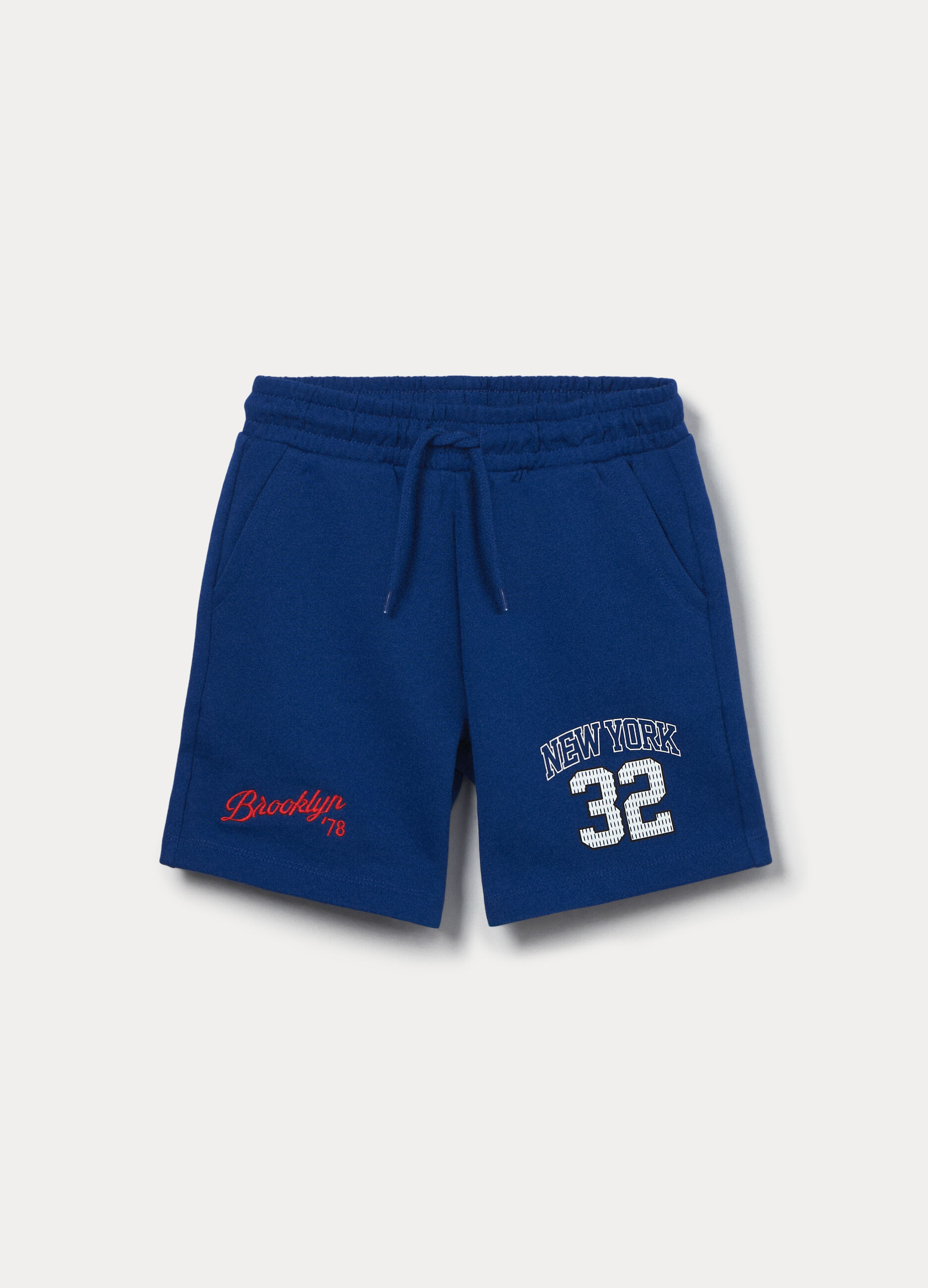 Shorts in french terry di puro cotone bambino_0