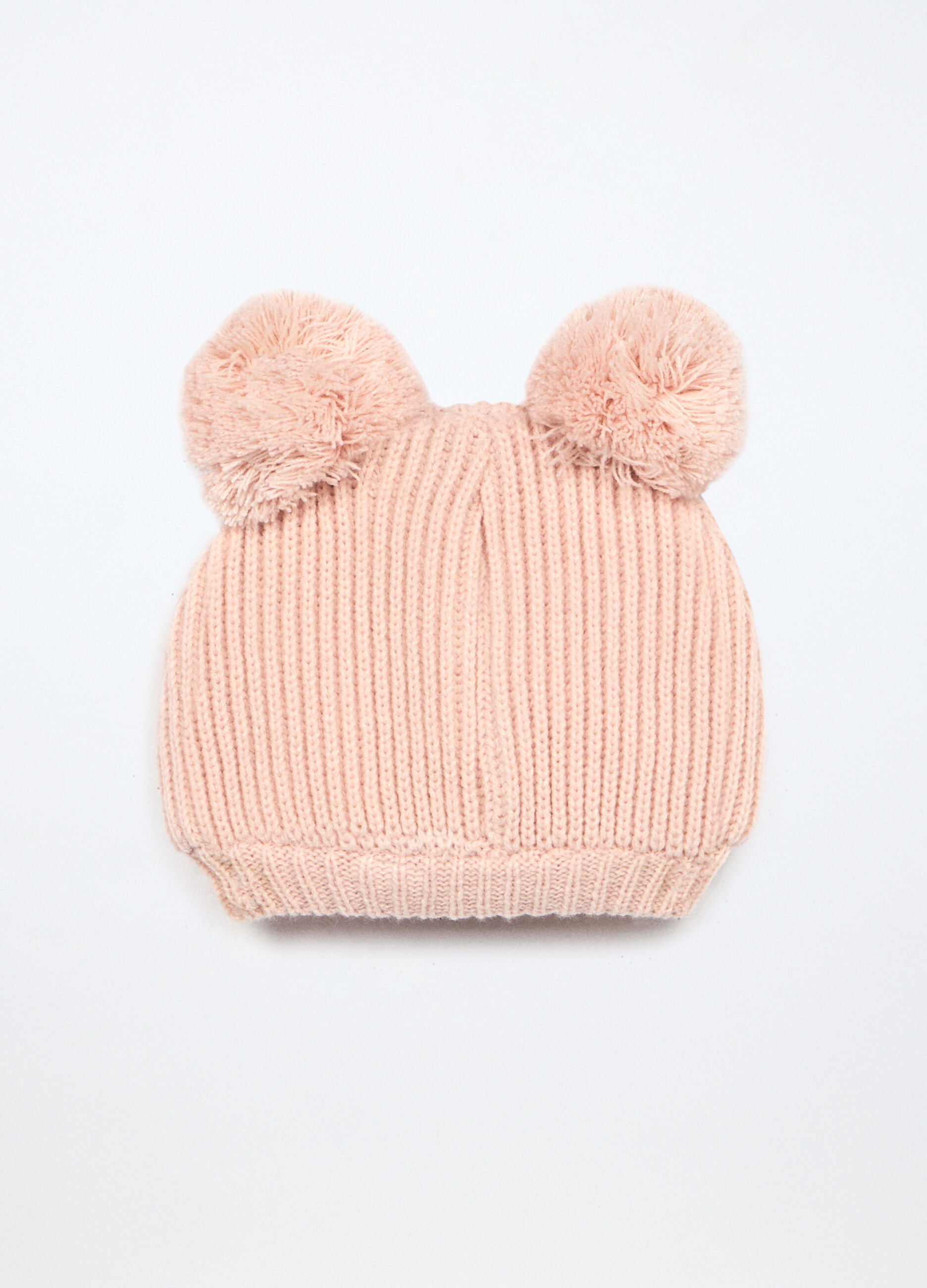 Berretto tricot con applicazioni neonata_1