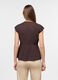 Blusa smanicata fit regular con scollo a V in misto cotone donna_1