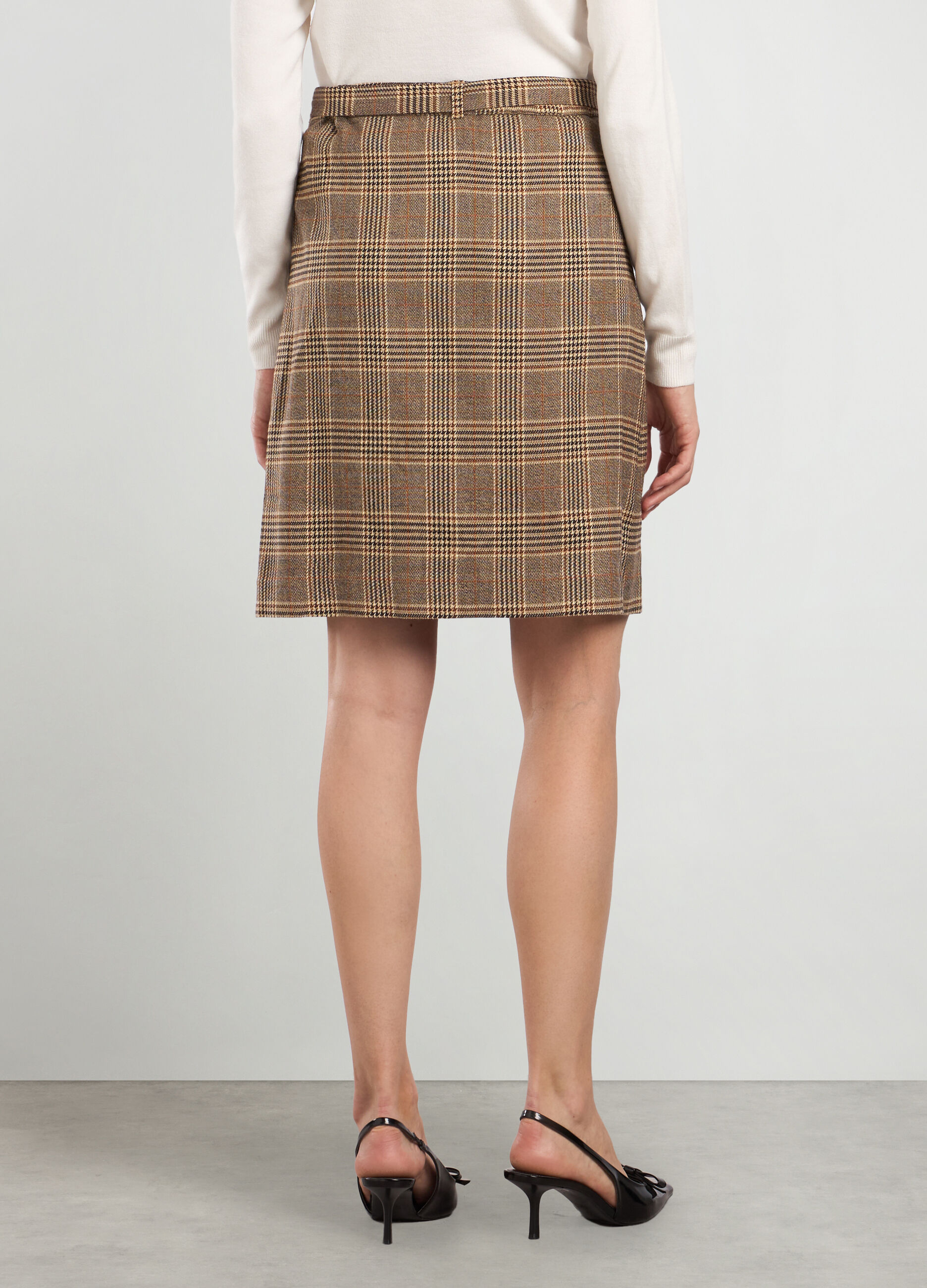 Gonne a quadri corte new arrivals