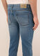 Jeans 5 tasche slim fit in denim di cotone stretch uomo_3