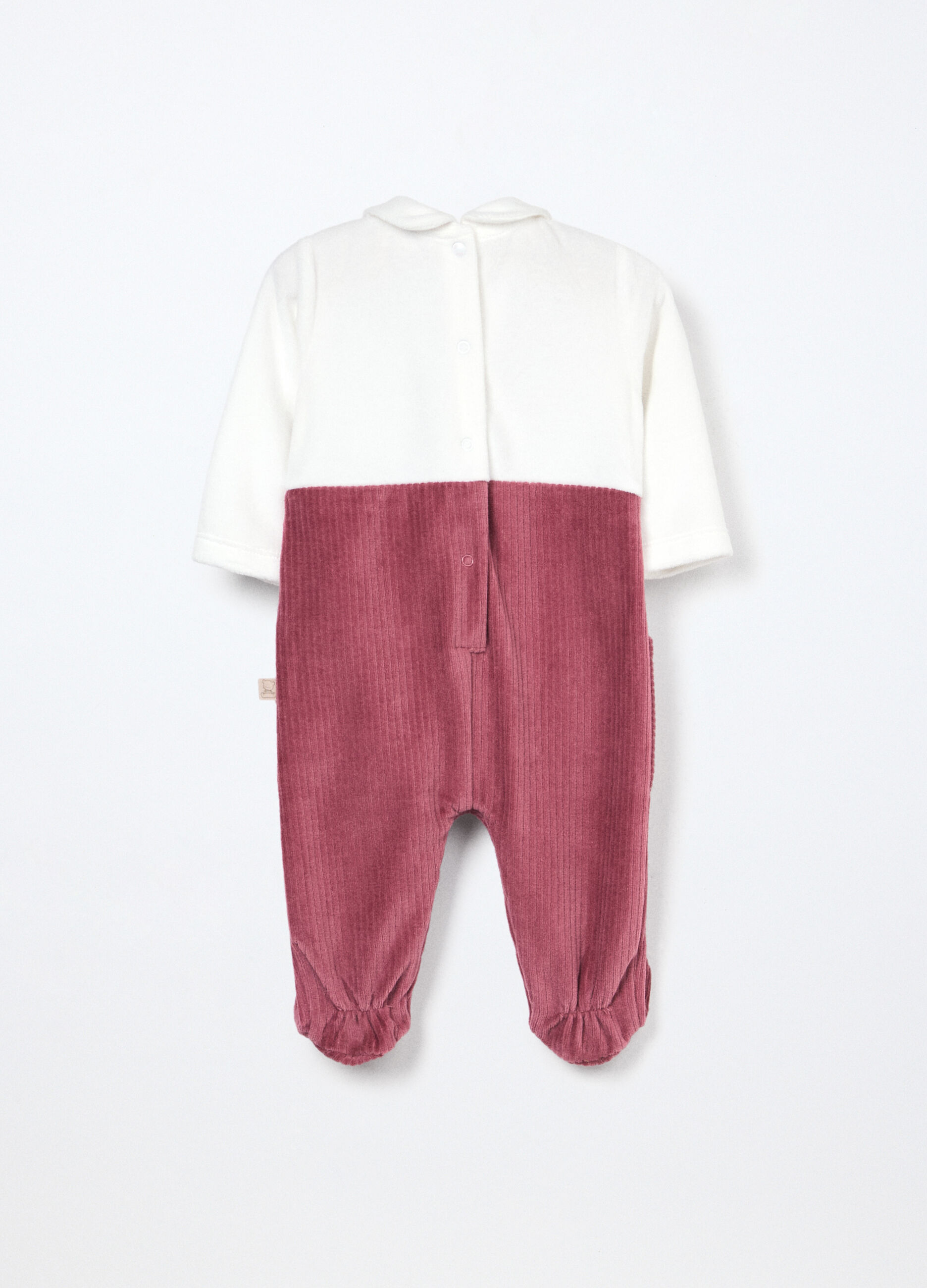 Tutina misto cotone velour neonata_1