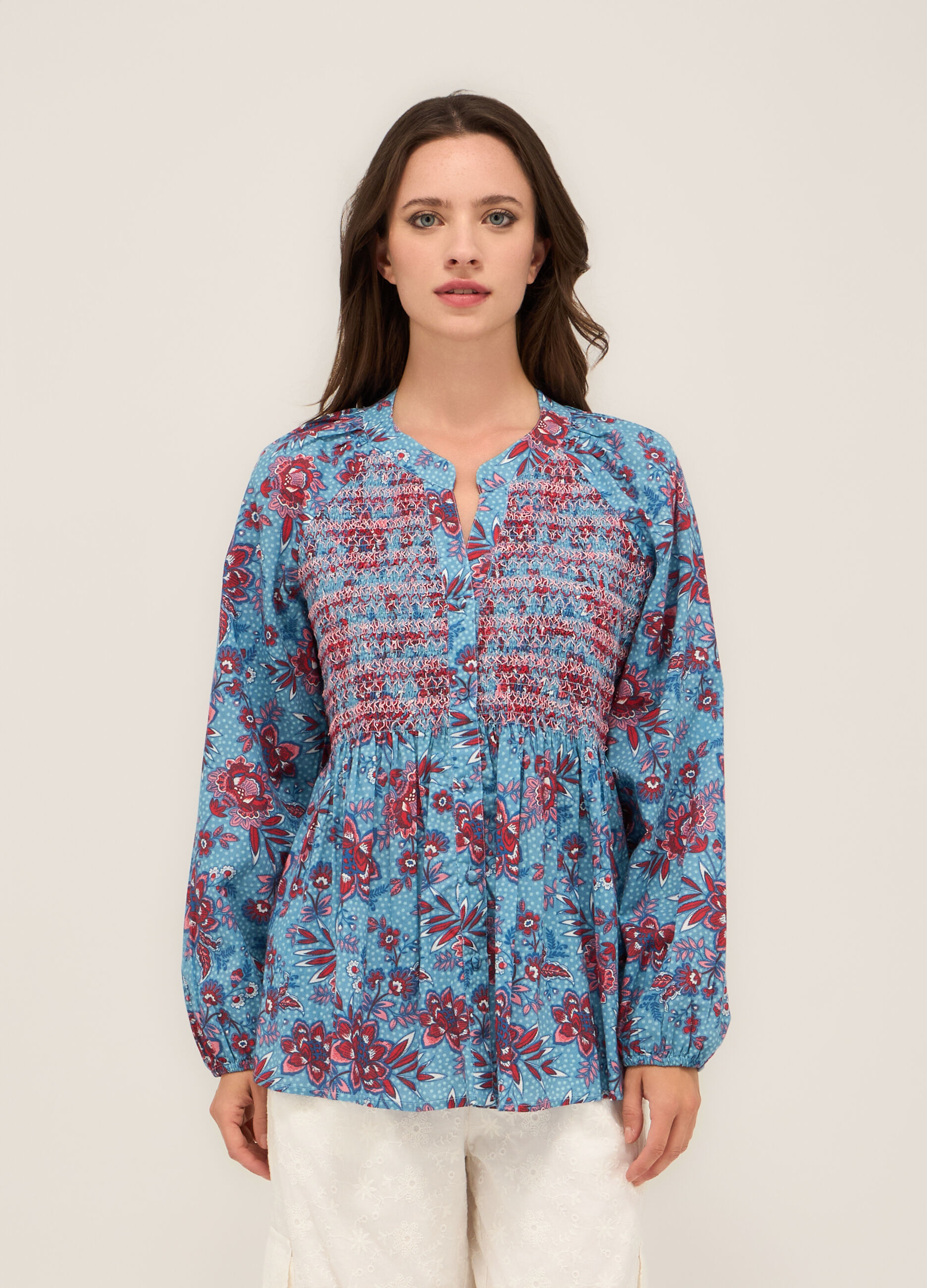 Camicia in puro cotone donna_0