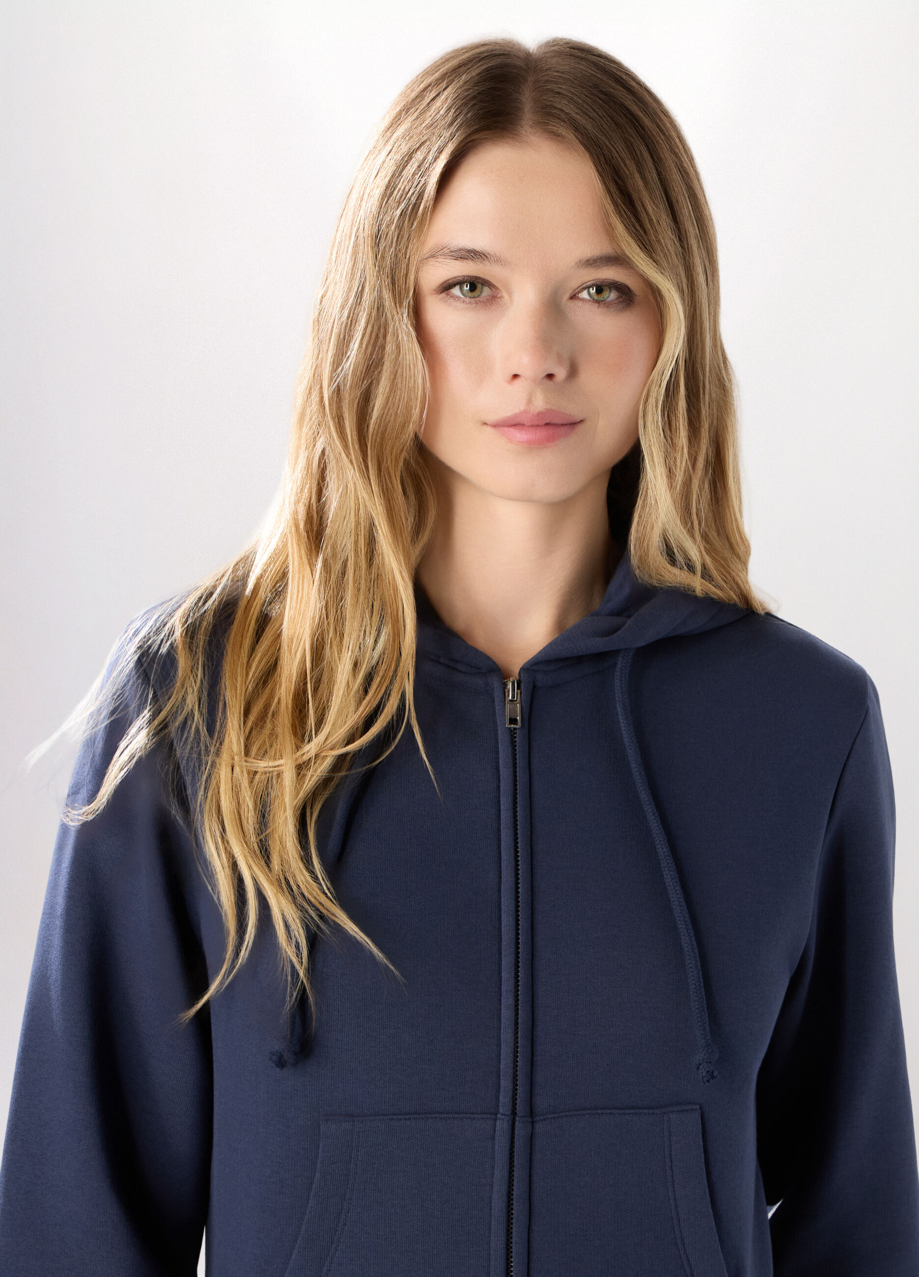 Felpa in misto cotone donna_2