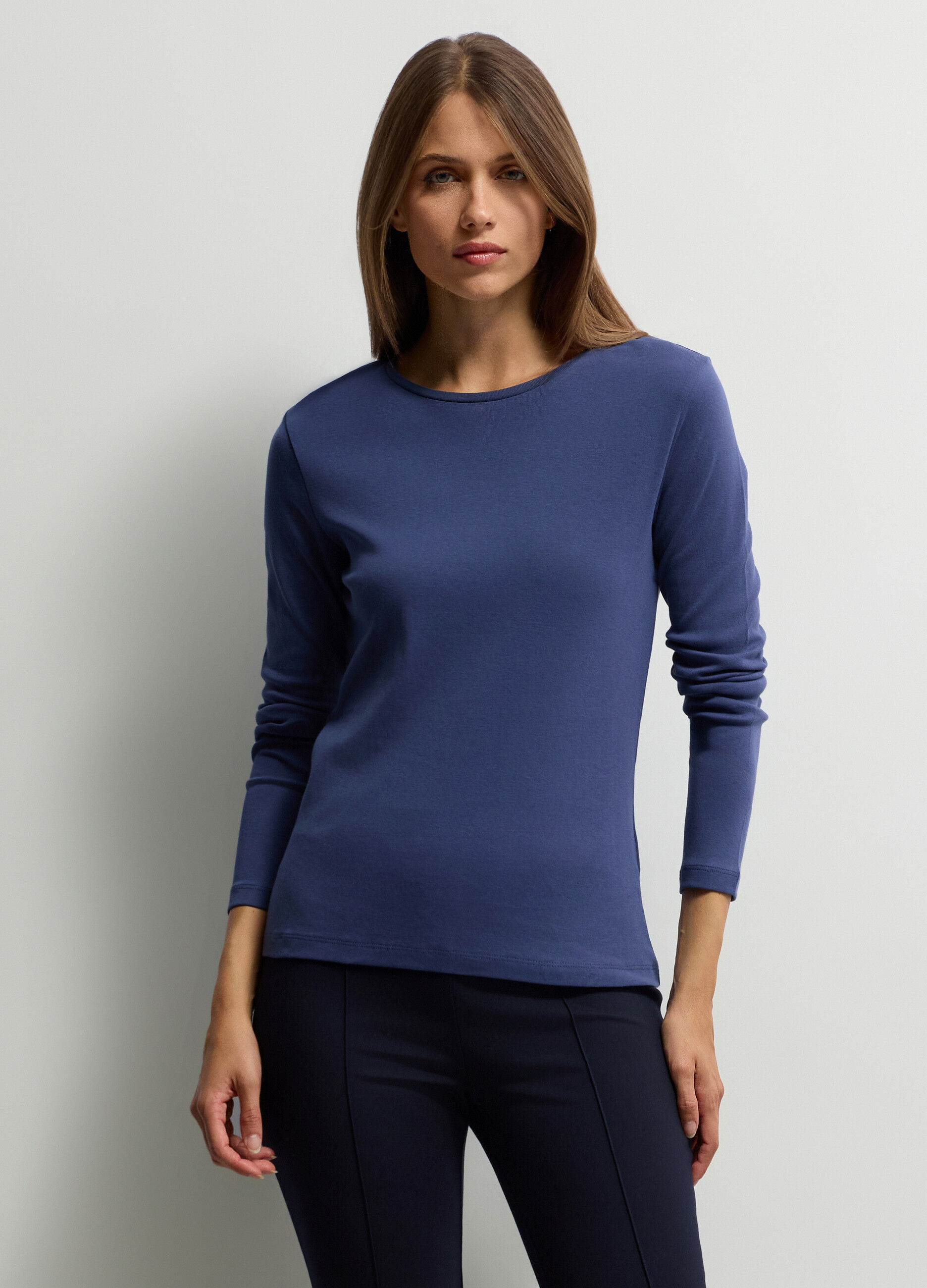 T-shirt girocollo donna_0