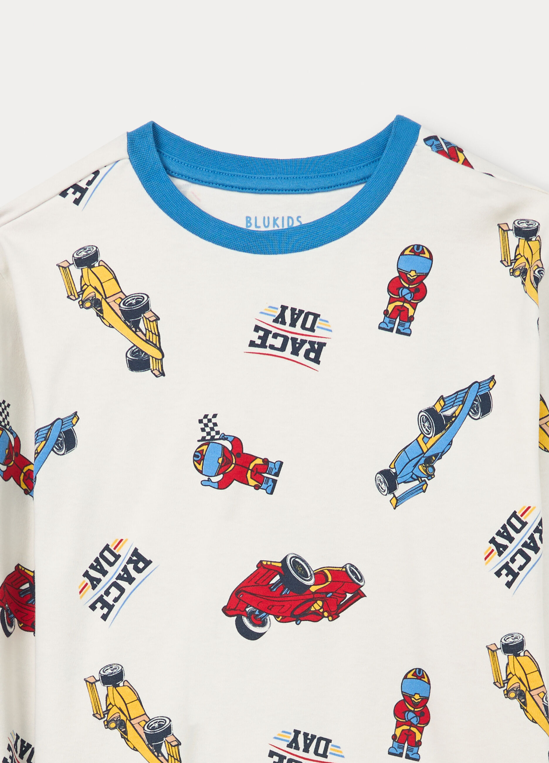 Set pigiama lungo in interlock di puro cotone bambino_2