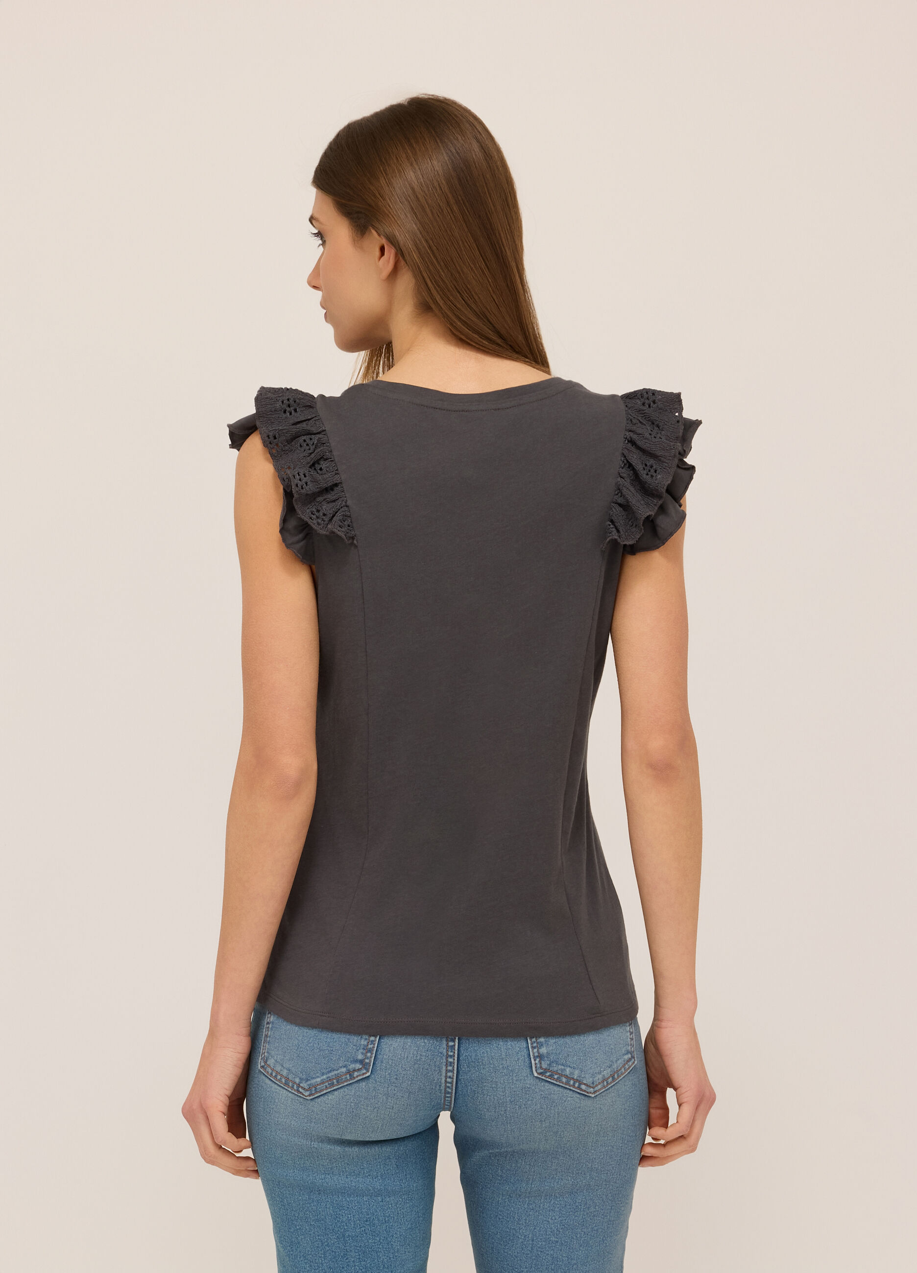 Canotta in jersey di puro cotone donna_1