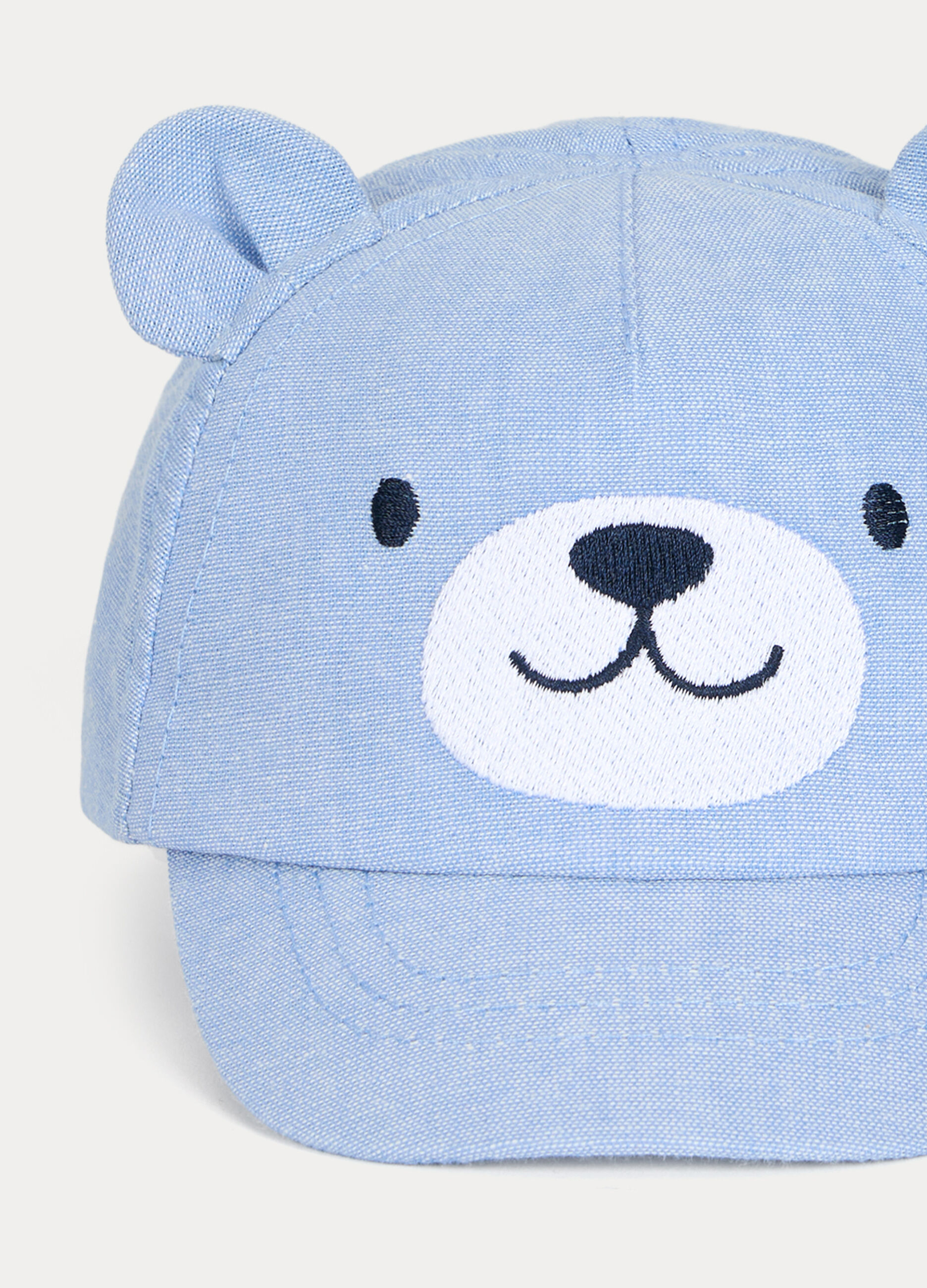 Cappello da baseball in chambray neonato_2