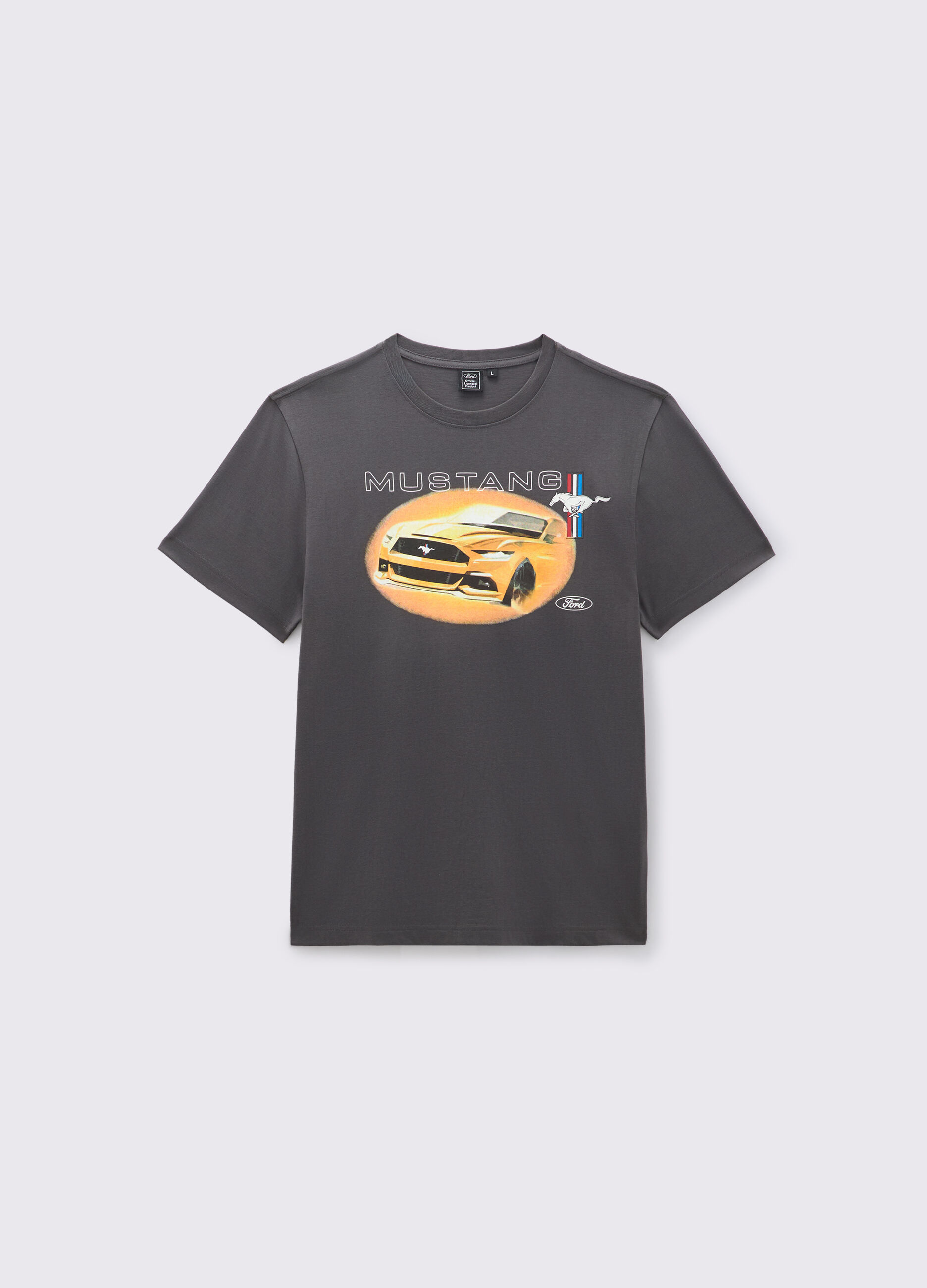 T shirt con stampa in cotone uomo