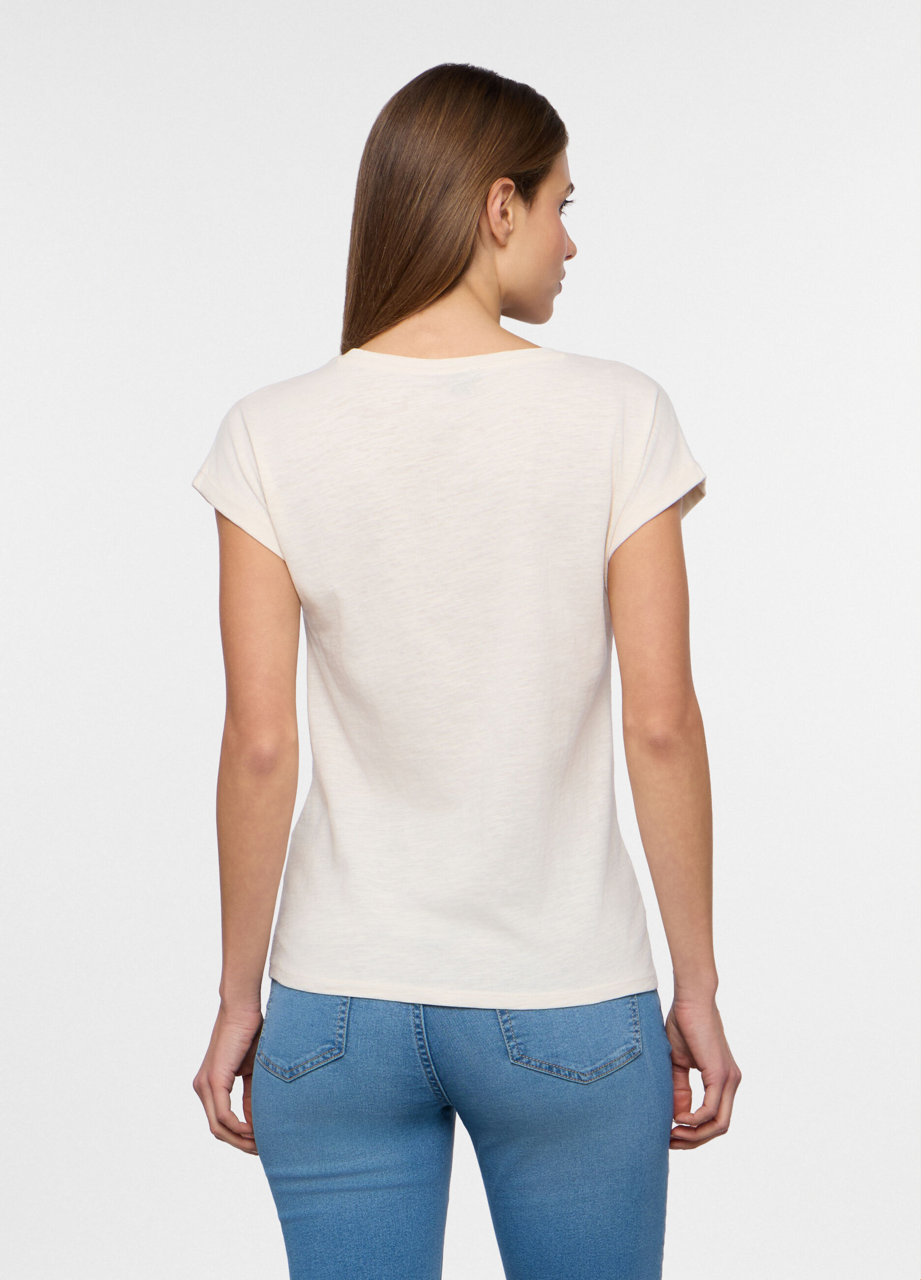T-shirt girocollo donna_1