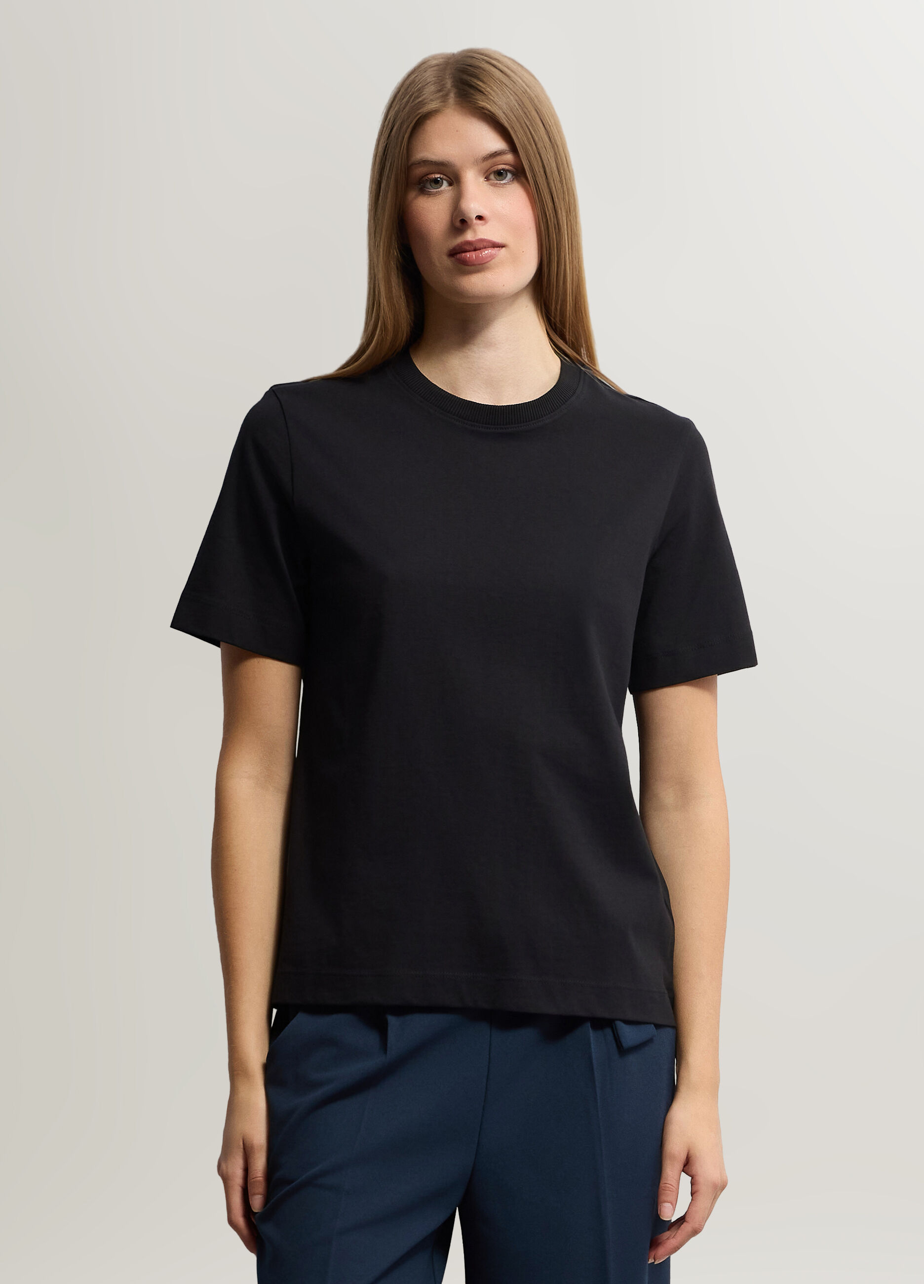 T-shirt girocollo donna_0