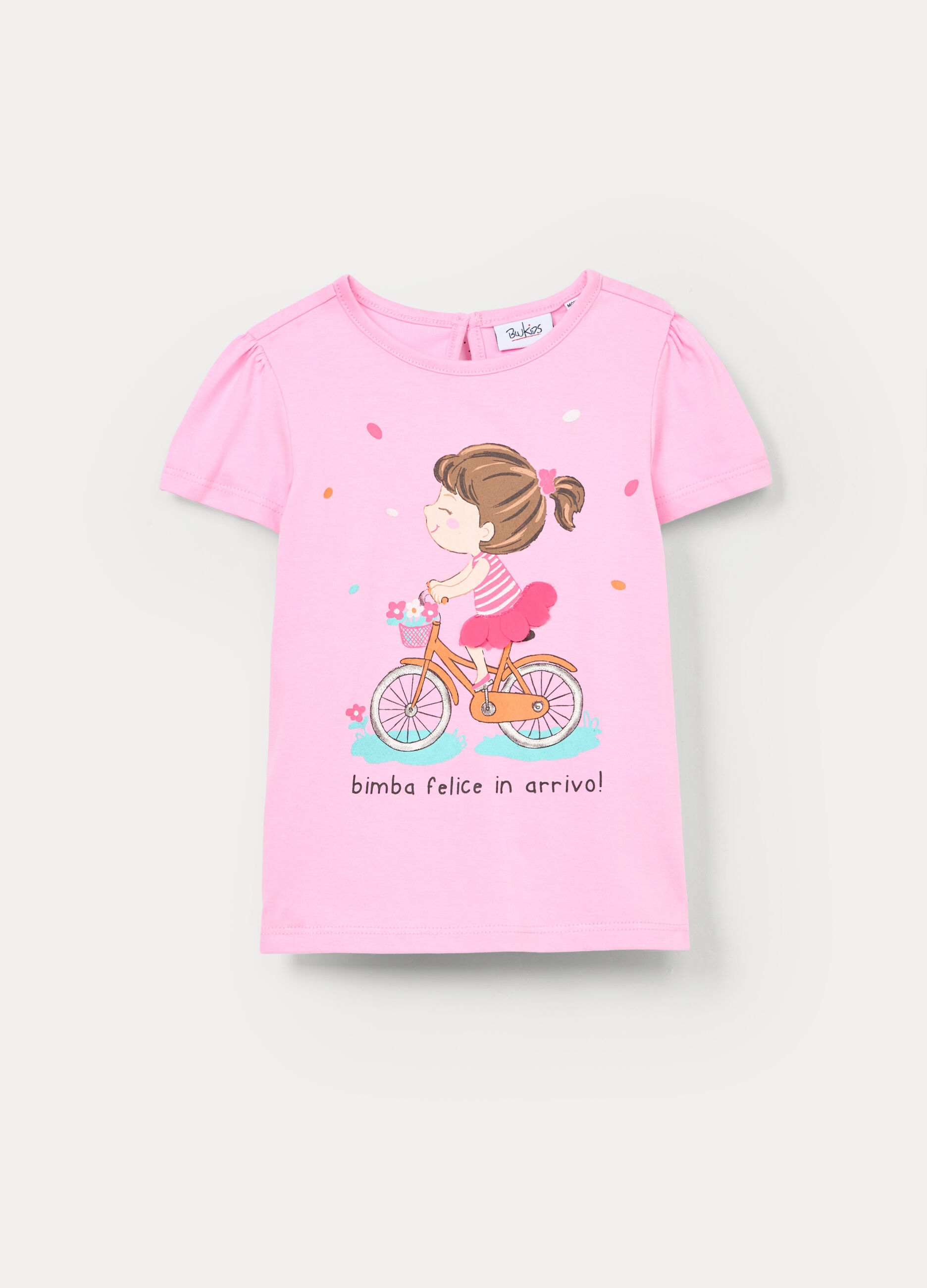 T-shirt in jersey di puro cotone bimba_0
