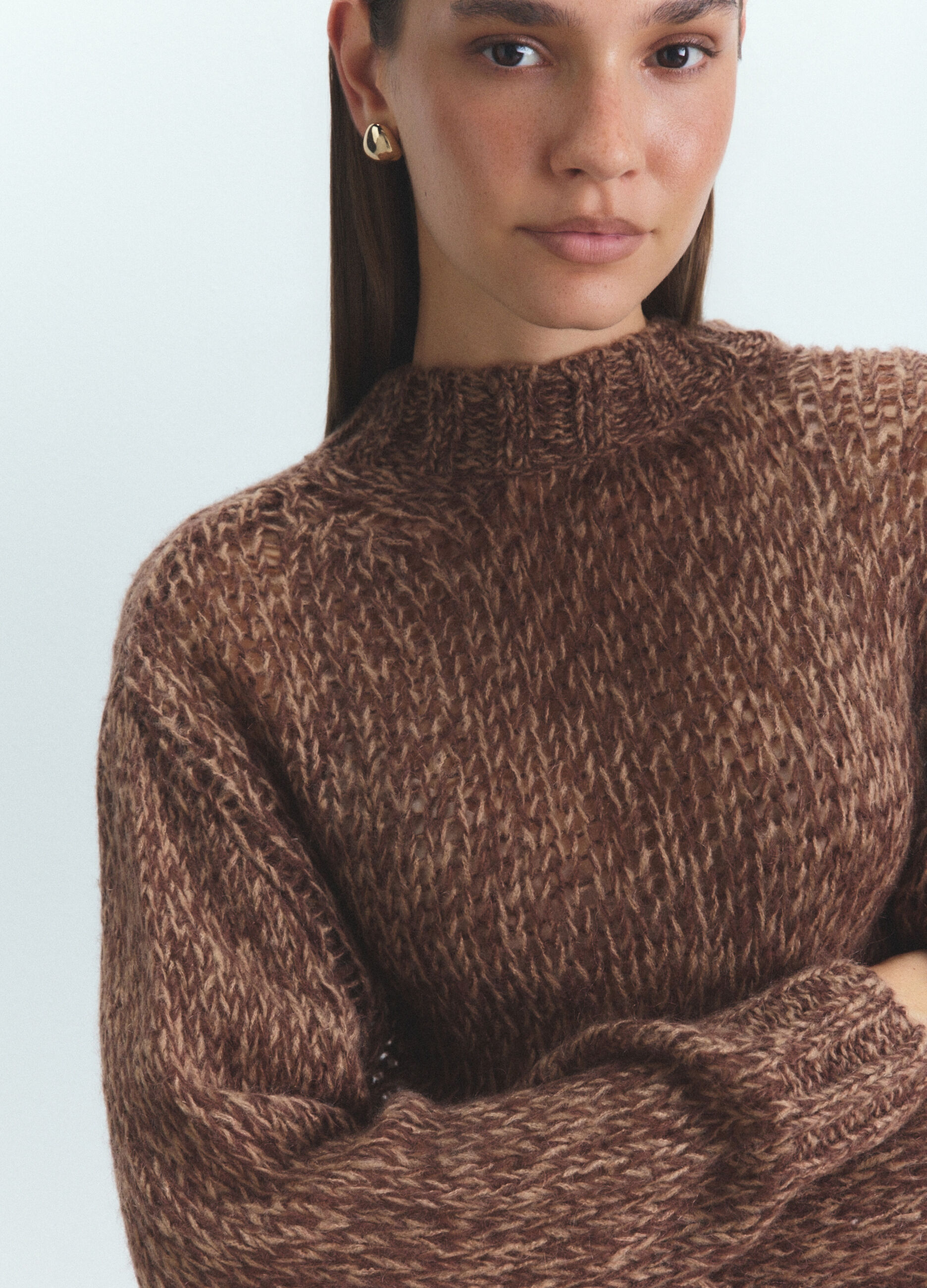 Pullover girocollo rasato donna_4