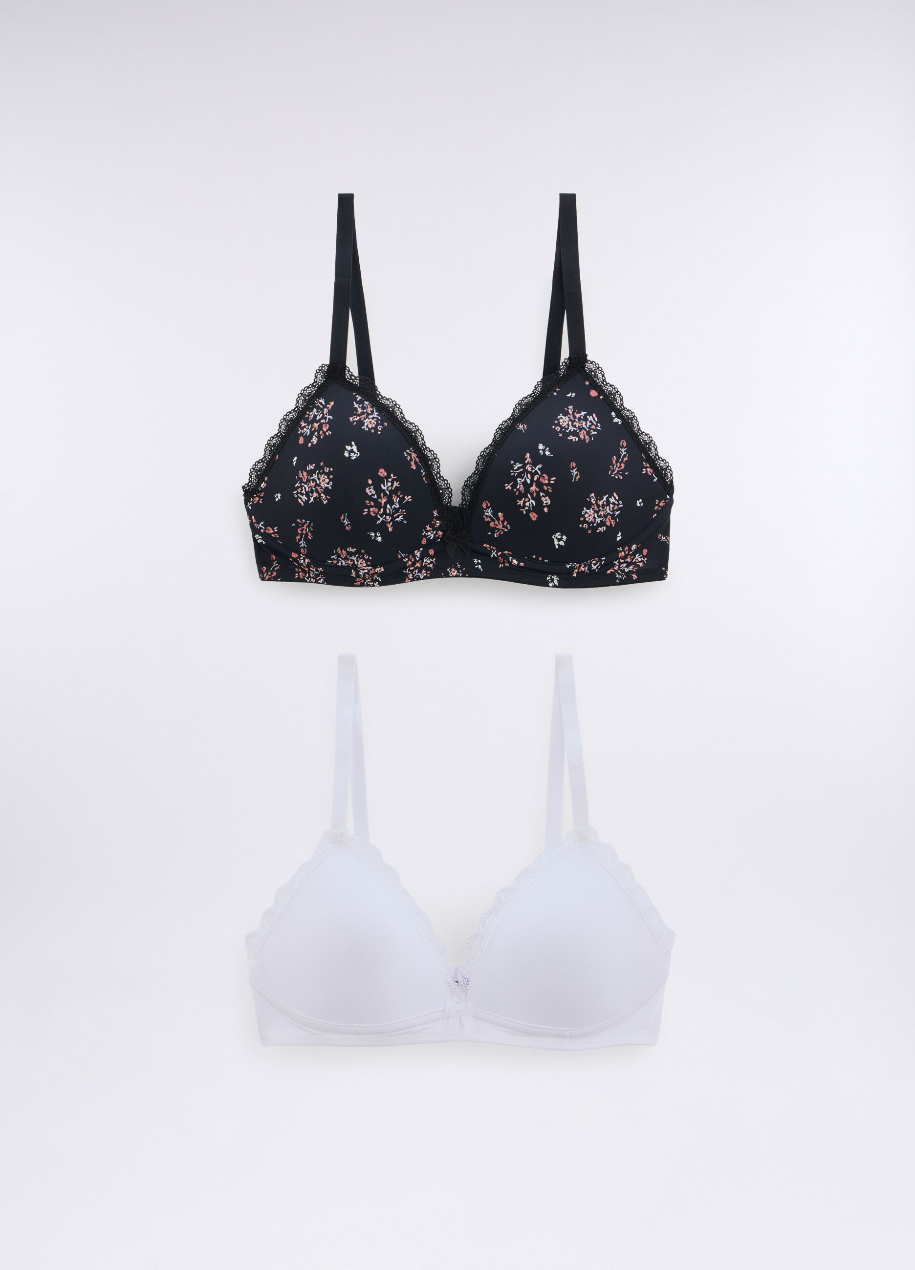 Pack 2 reggiseni a triangolo imbottiti in microfibra donna_0