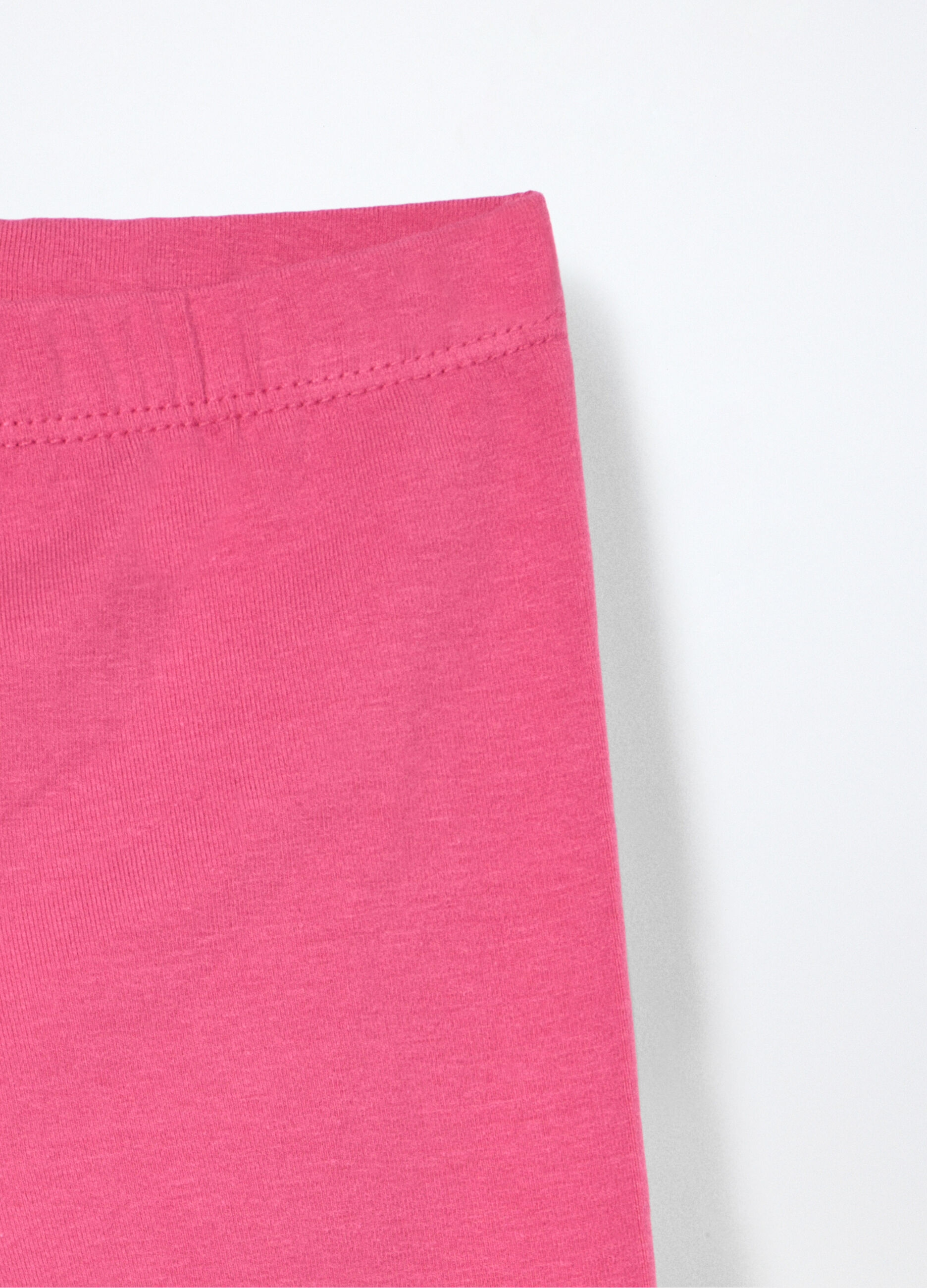 Leggings in jersey di cotone stretch neonata_2