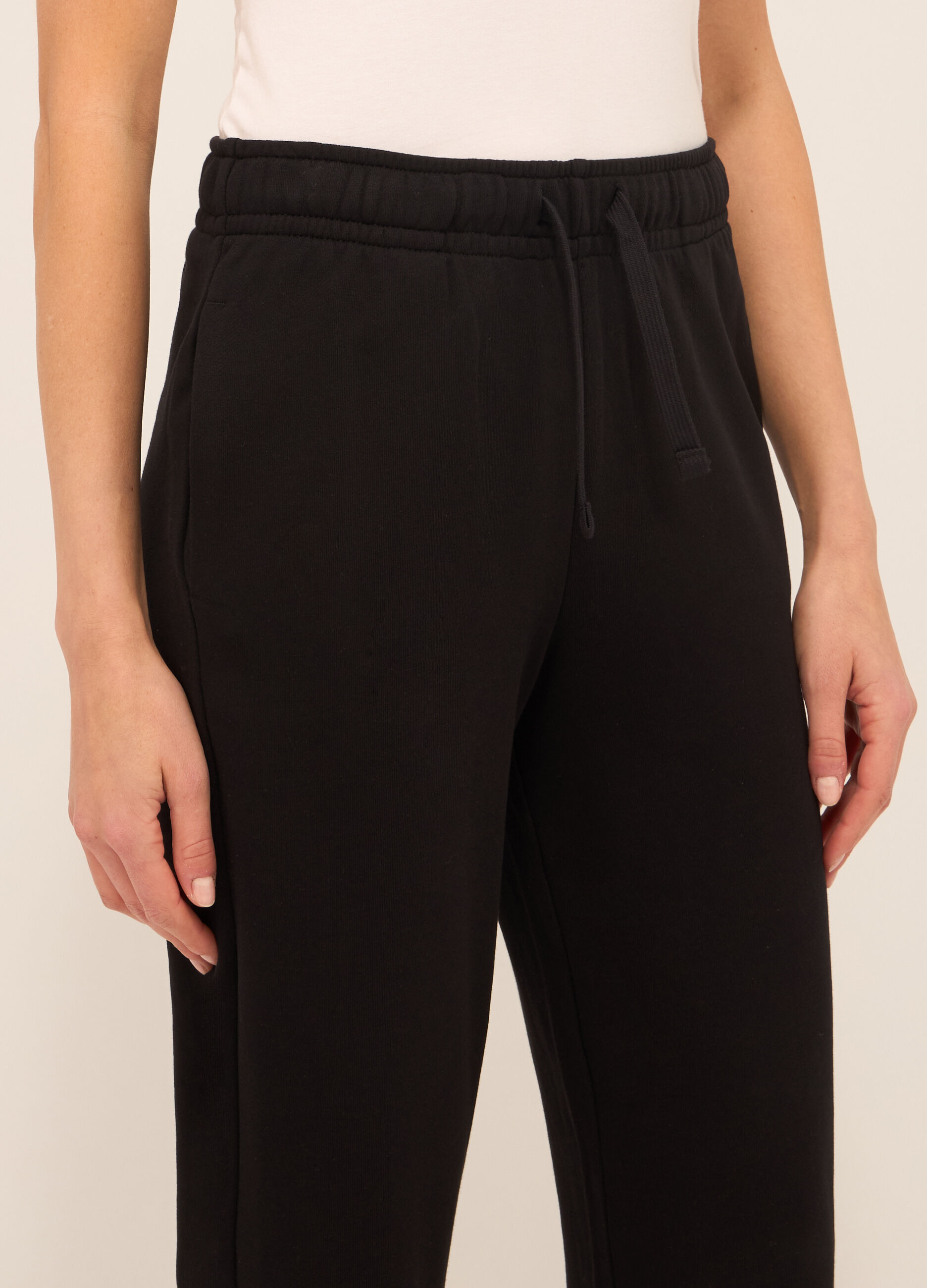 Jogger in french terry di puro cotone donna_2