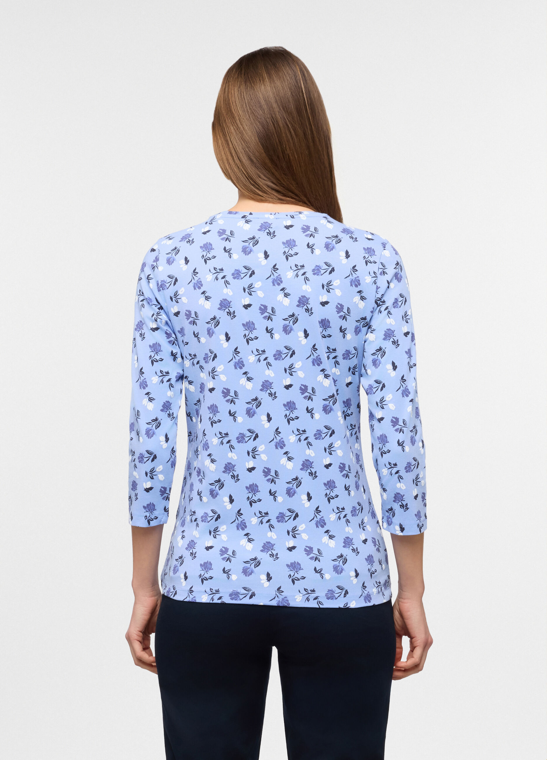 T-shirt girocollo stretch donna_1