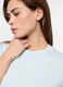 T-shirt in jersey di puro cotone donna_2