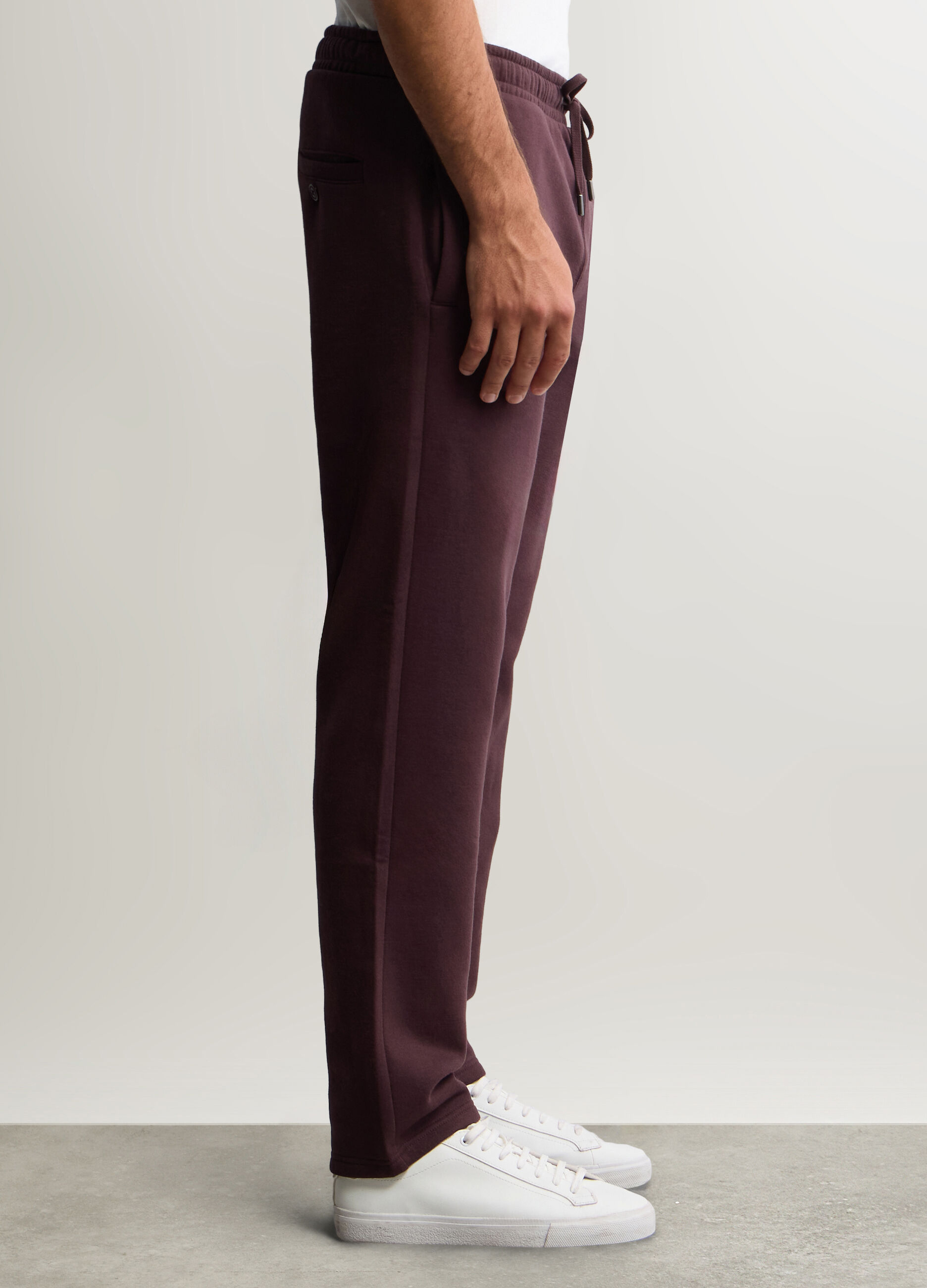 Jogger in felpa misto cotone uomo_1