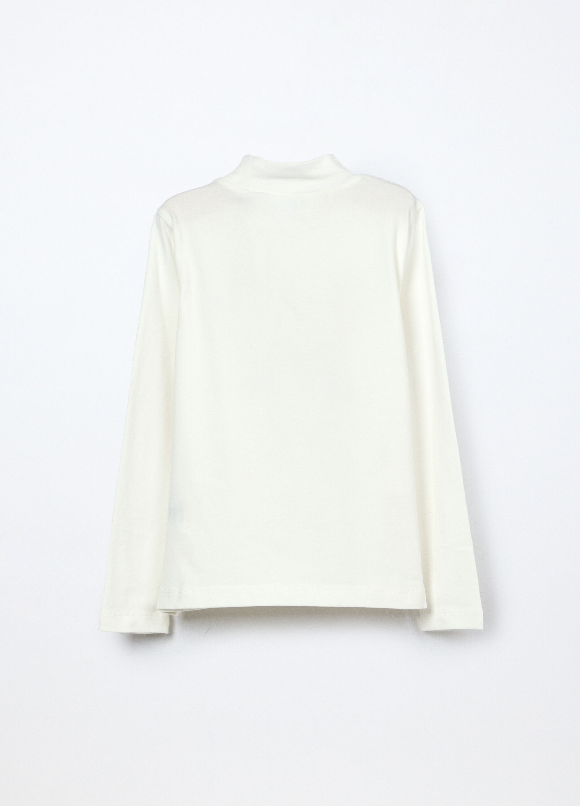 Lupetto in jersey di cotone stretch bambina_1