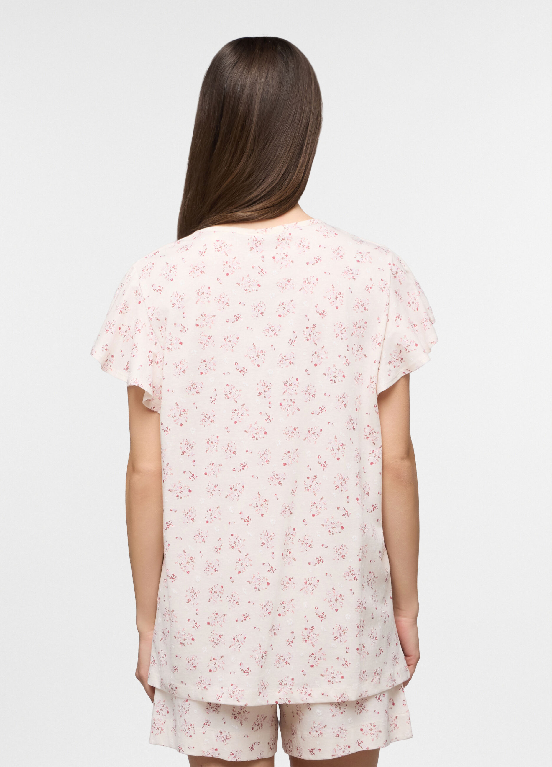 Top pigiama in jersey di puro cotone donna_1