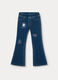 Jeggings flare fit in french terry denim misto cotone bambina_0