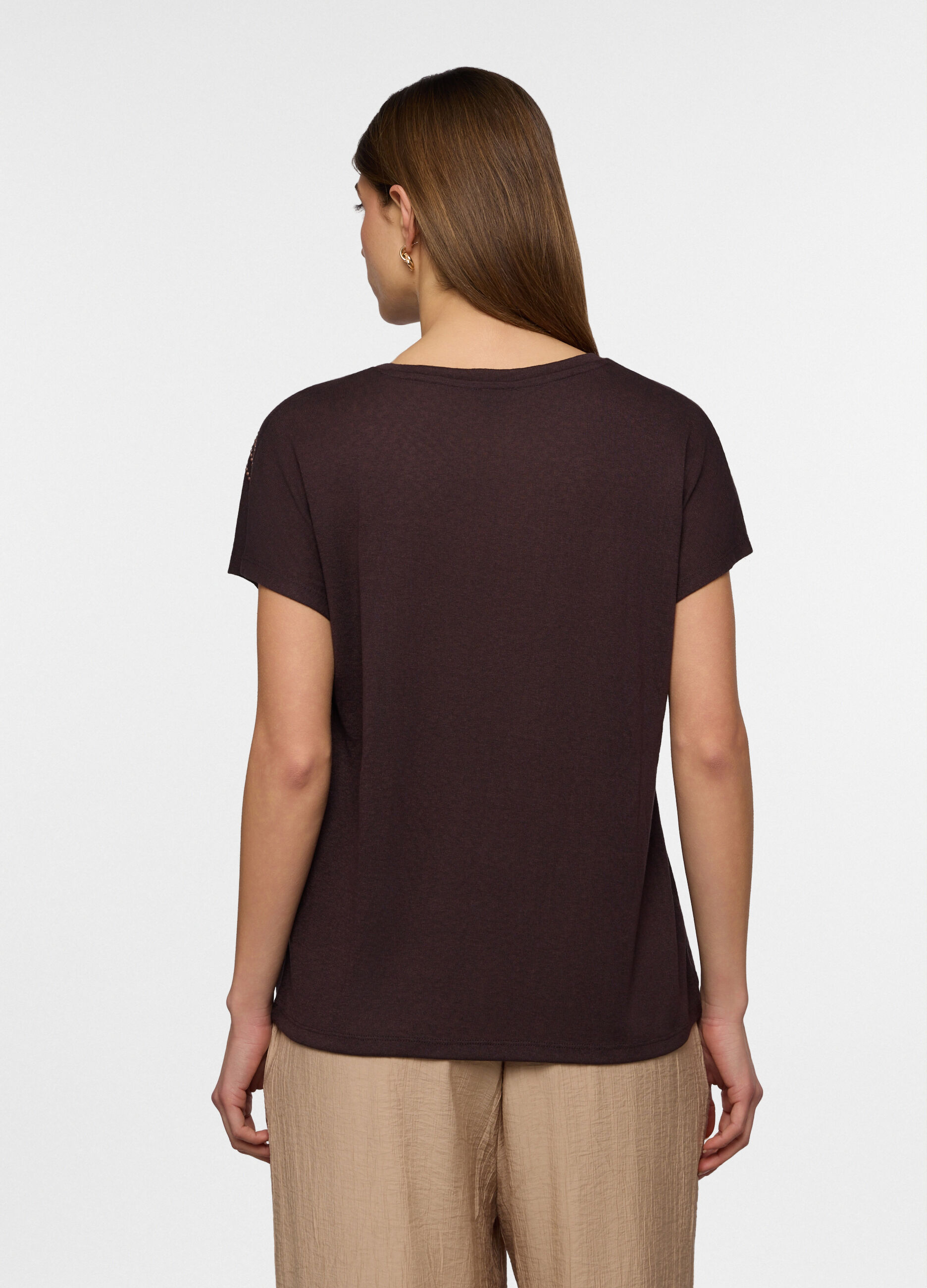 T-shirt girocollo donna_1