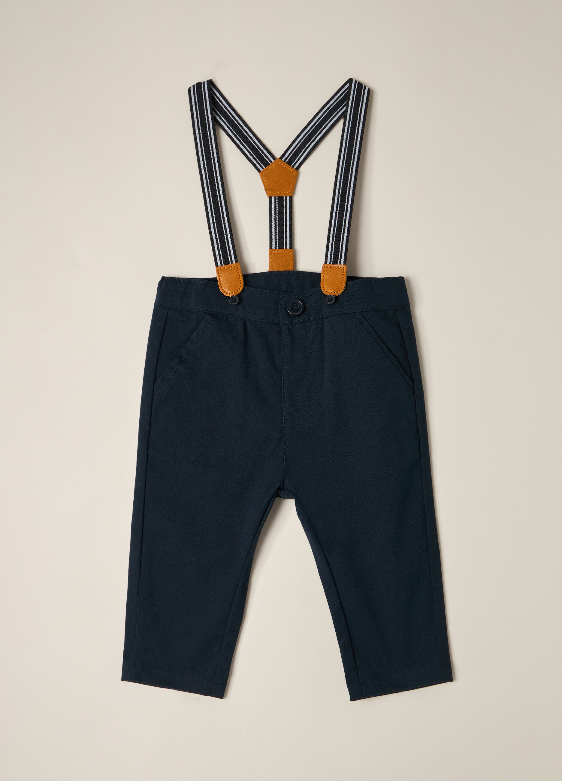 Pantaloni in cotone stretch IANA neonato