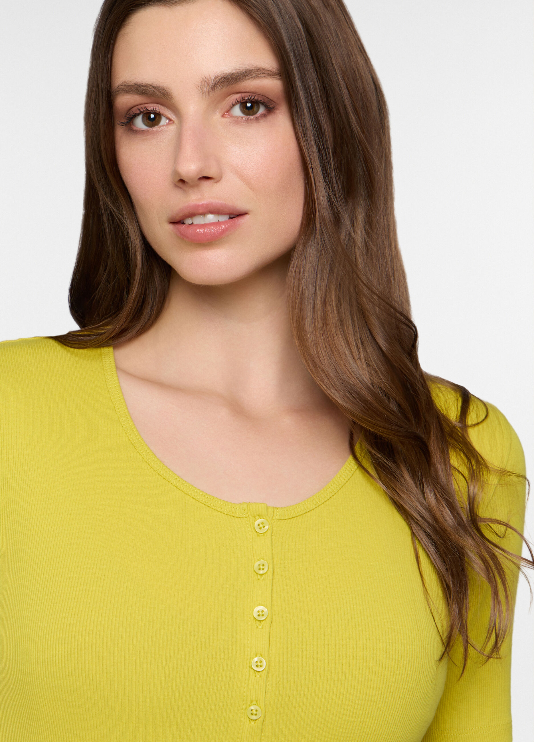 T-shirt girocollo fitted donna _2