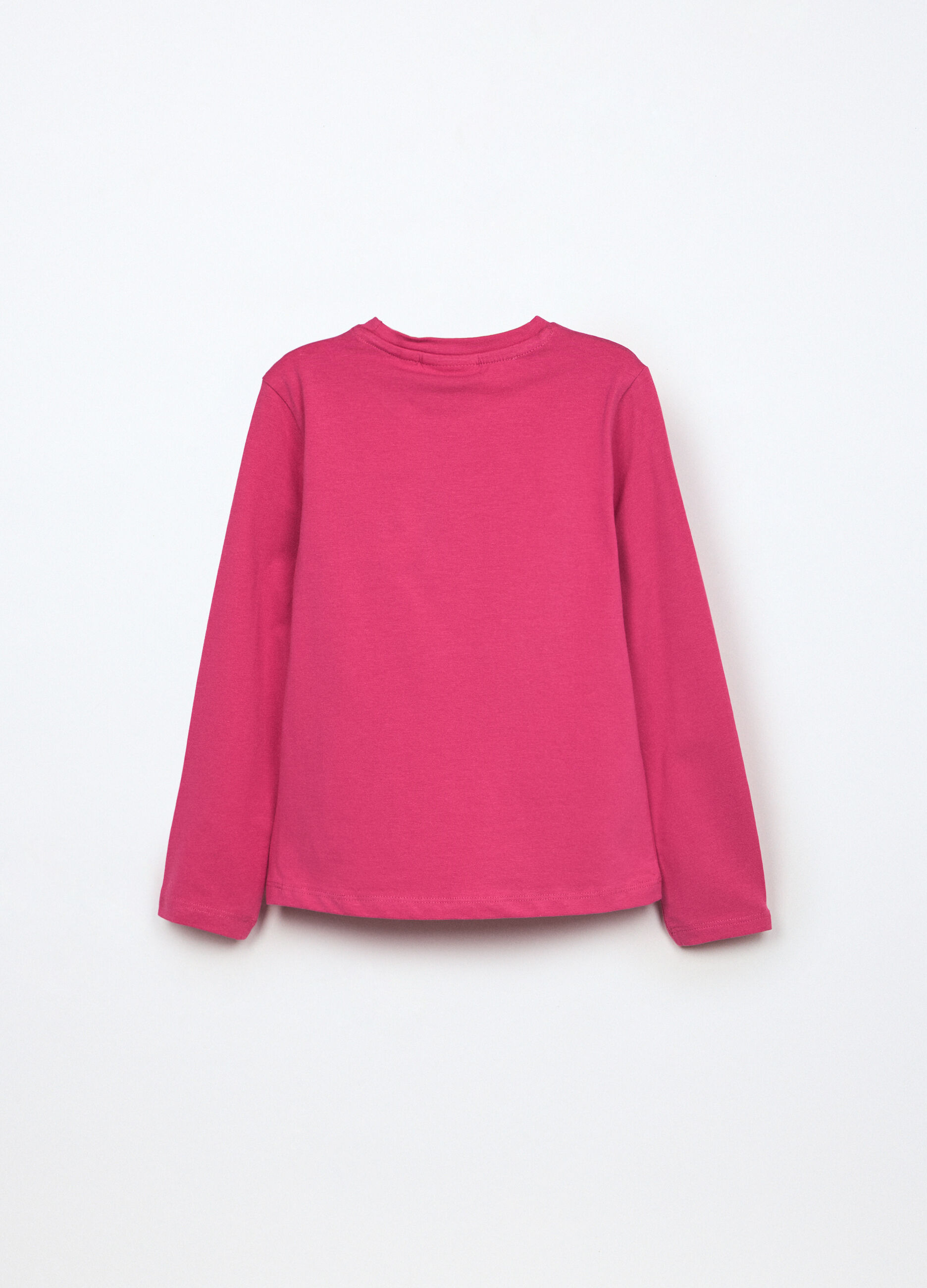 T-shirt in jersey di cotone stretch bambina_1