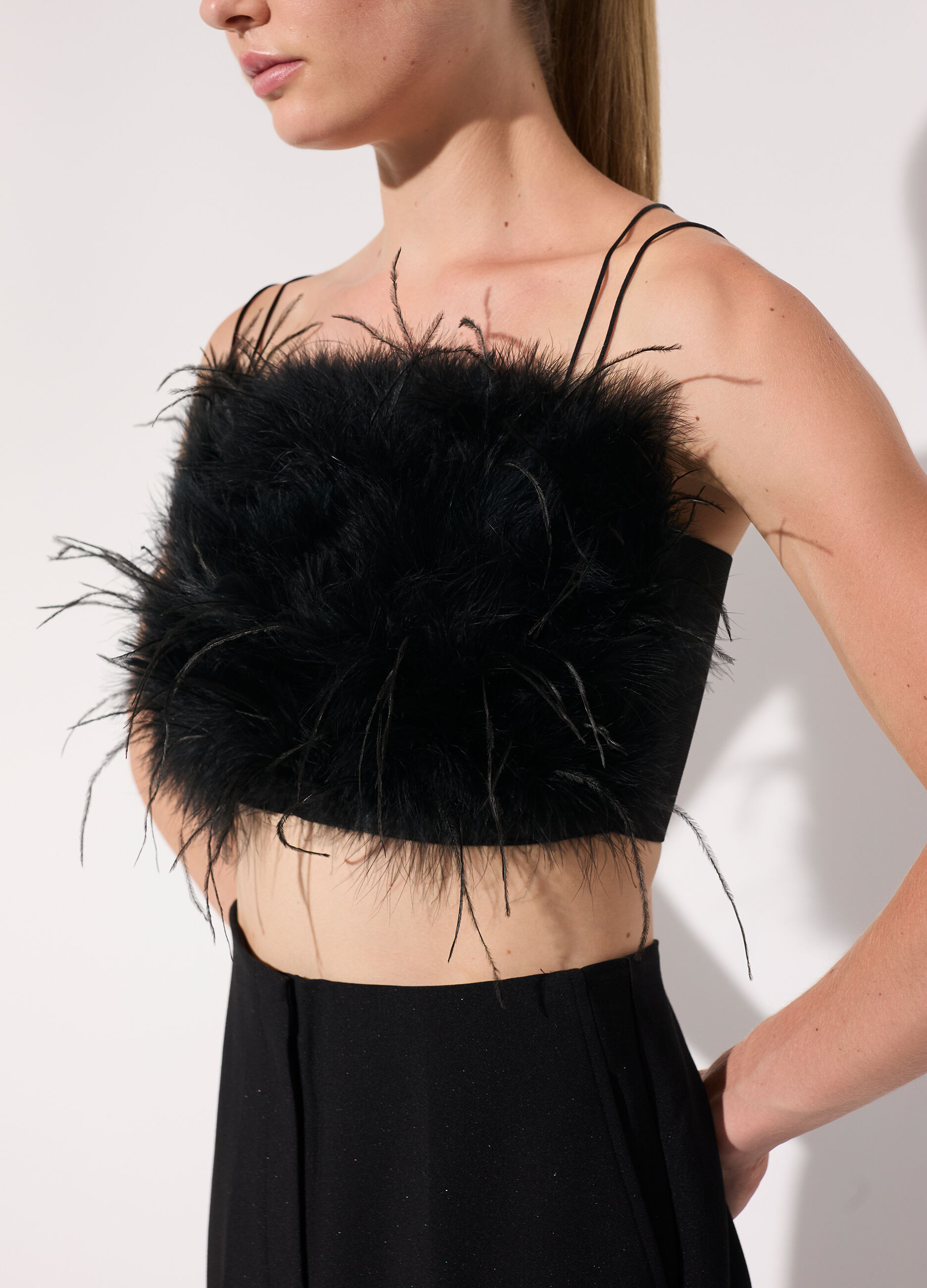 Top in piume donna_3