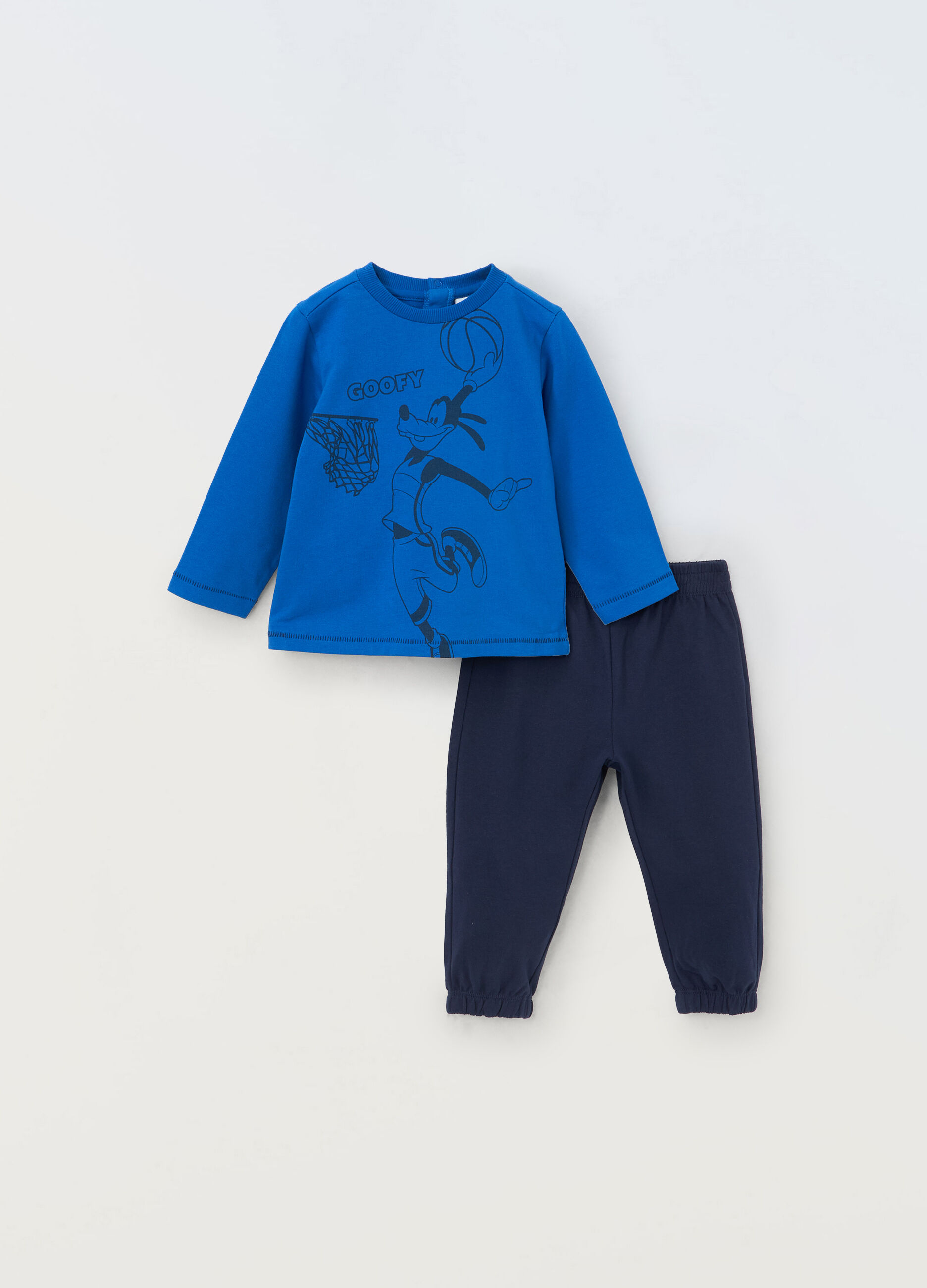 Jogging set Goofy in puro cotone neonato_0