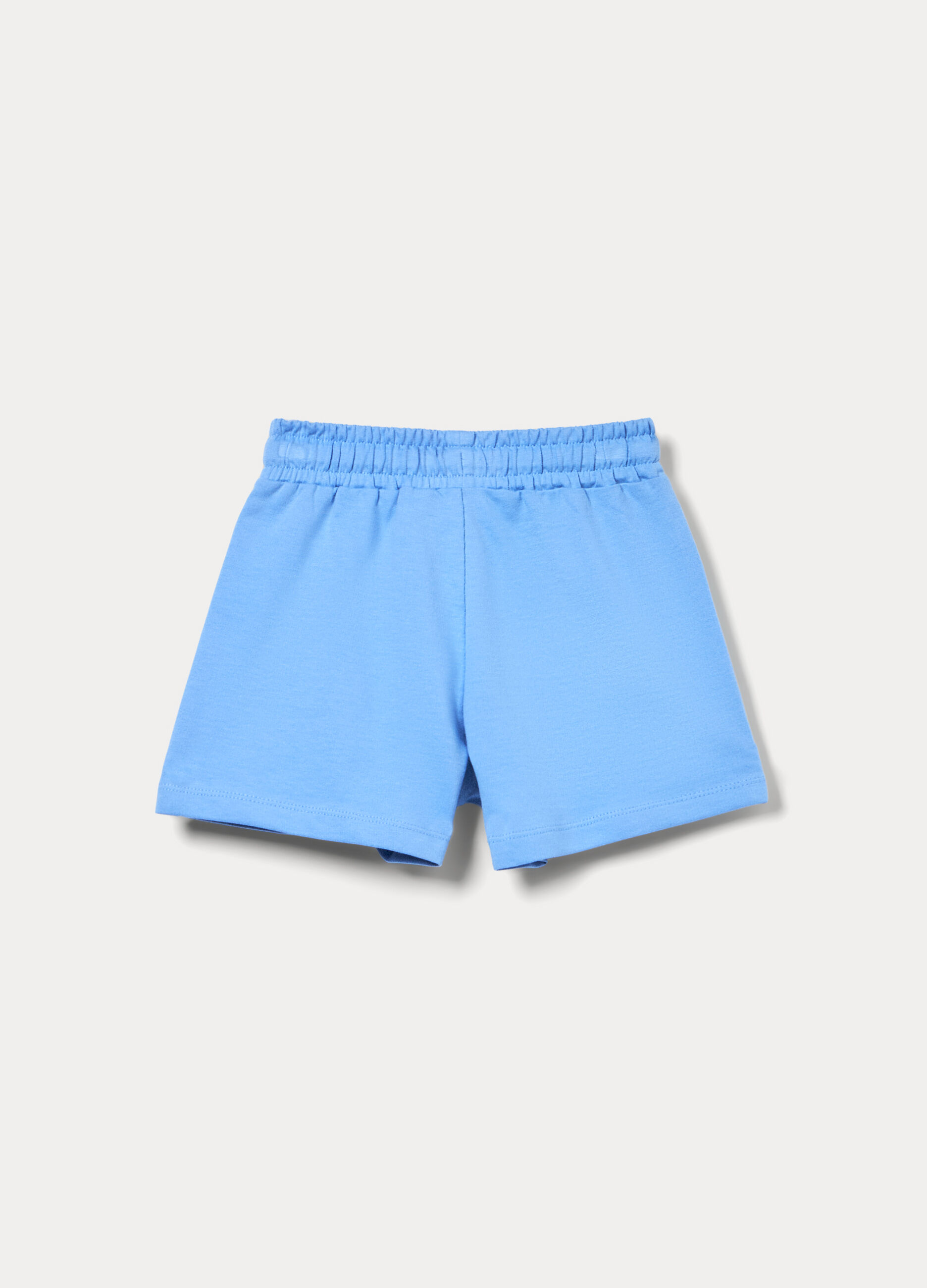 Shorts in french terry di puro cotone bambina_1