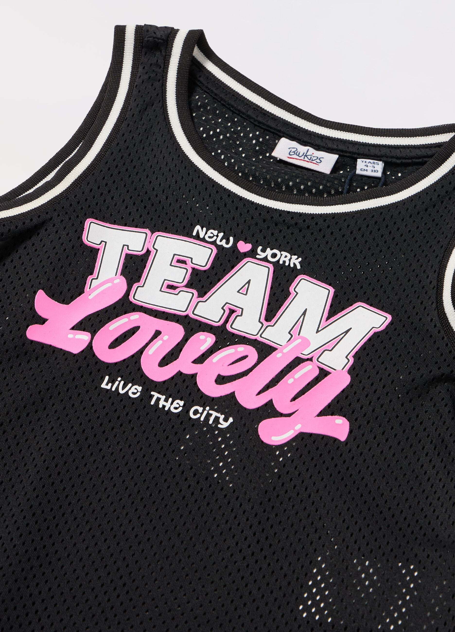 Canotta in tessuto mesh bambina_1