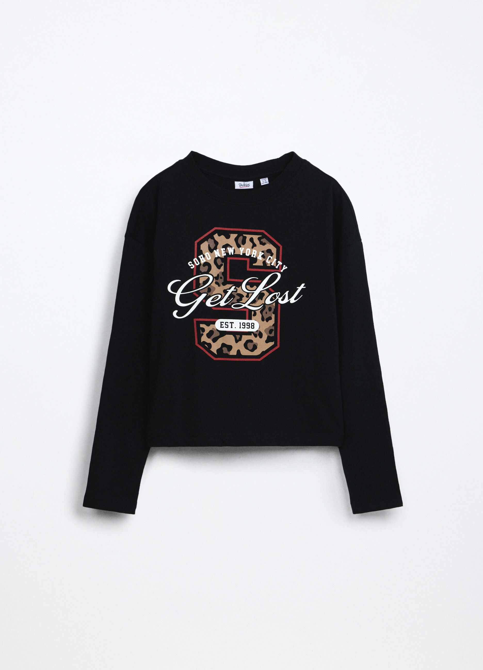 T-shirt in jersey di puro cotone ragazza_0