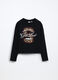 T-shirt in jersey di puro cotone ragazza_0