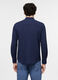 Camicia regular fit con collo classico in cotone e lino uomo_1
