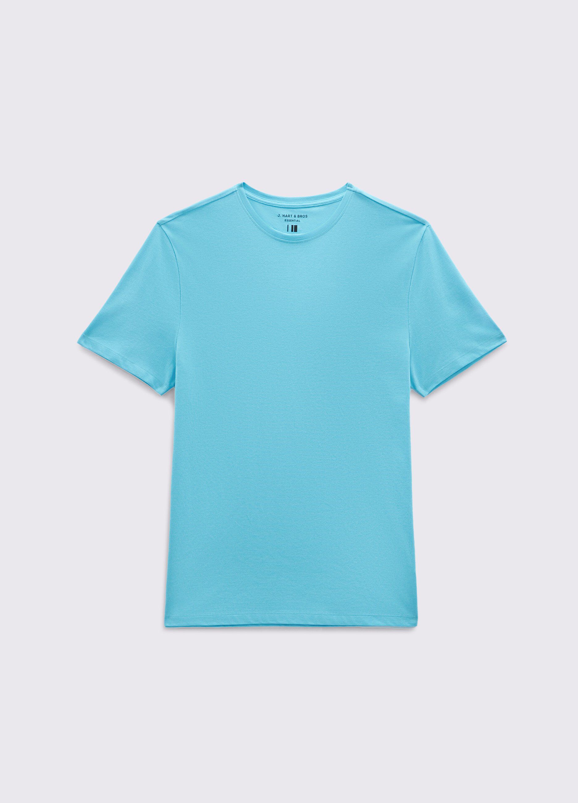 T-shirt in puro cotone piquet uomo_0