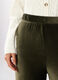 Pantaloni wide leg in costina di velluto donna_2