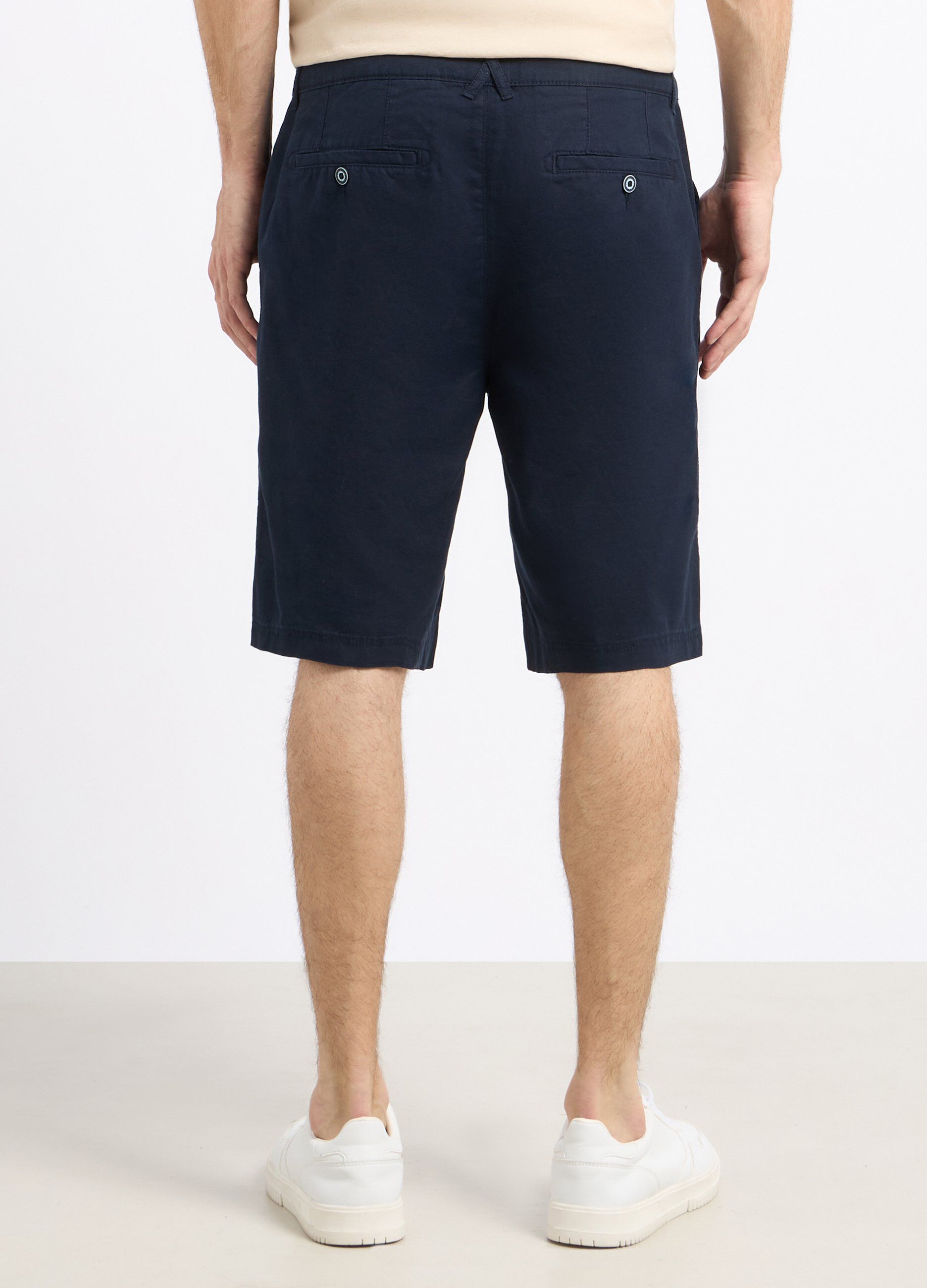 Bermuda in misto lino uomo_1