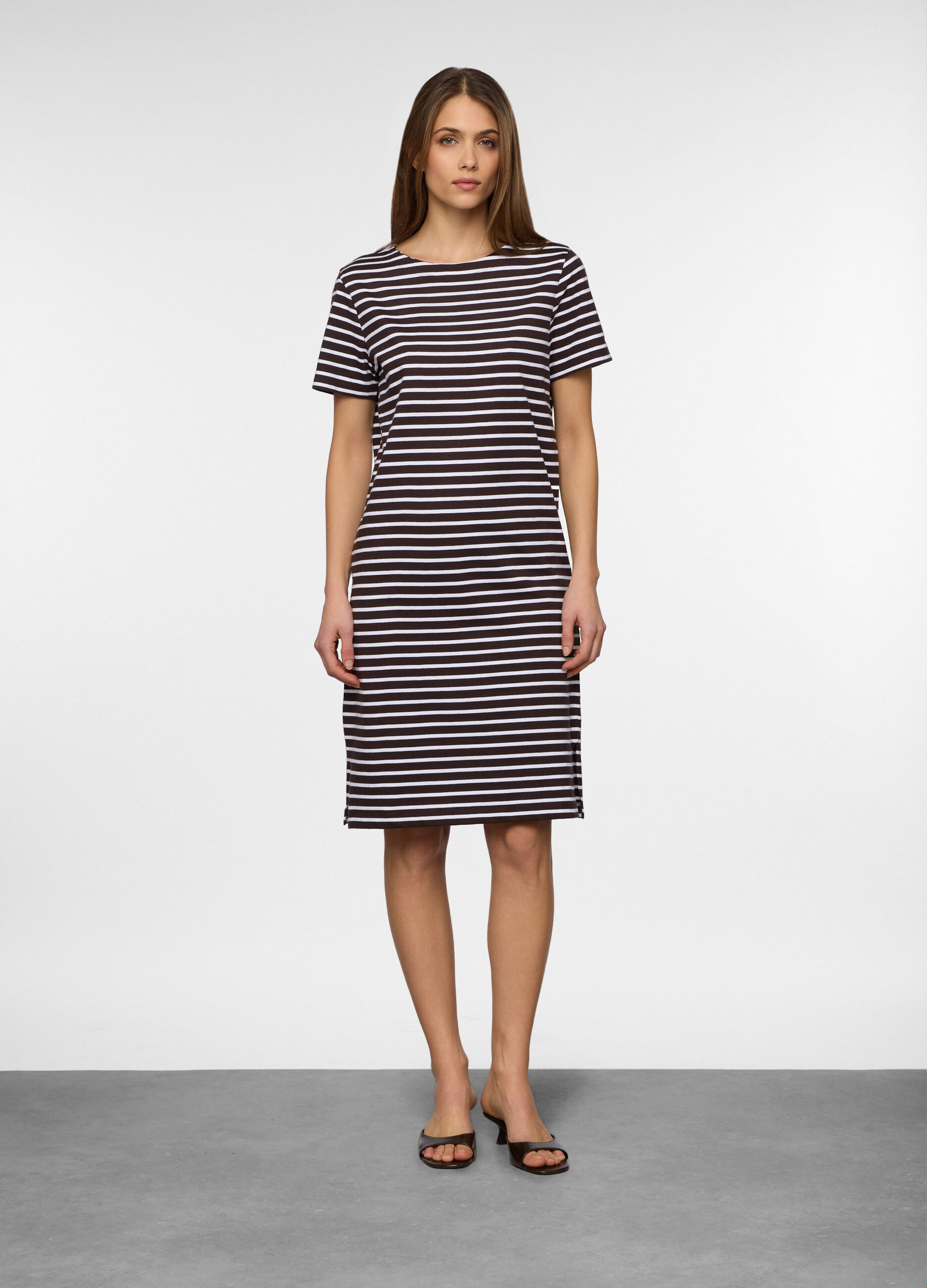 Abito corto in puro cotone donna_0