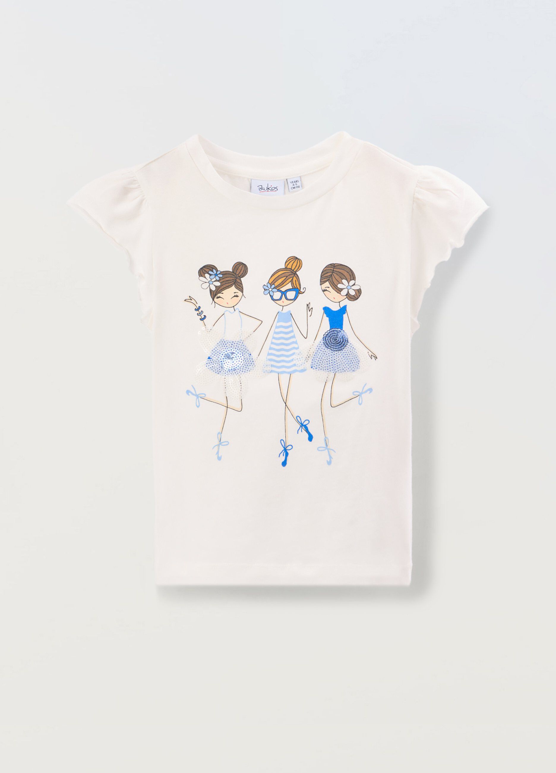 T-shirt in puro cotone bambina_0