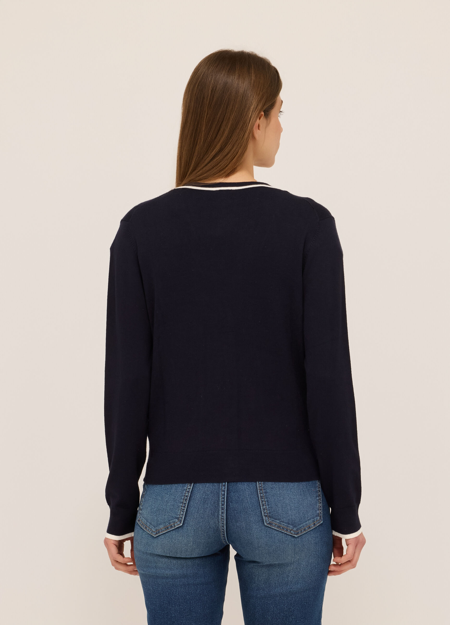 Cardigan misto cotone donna_1