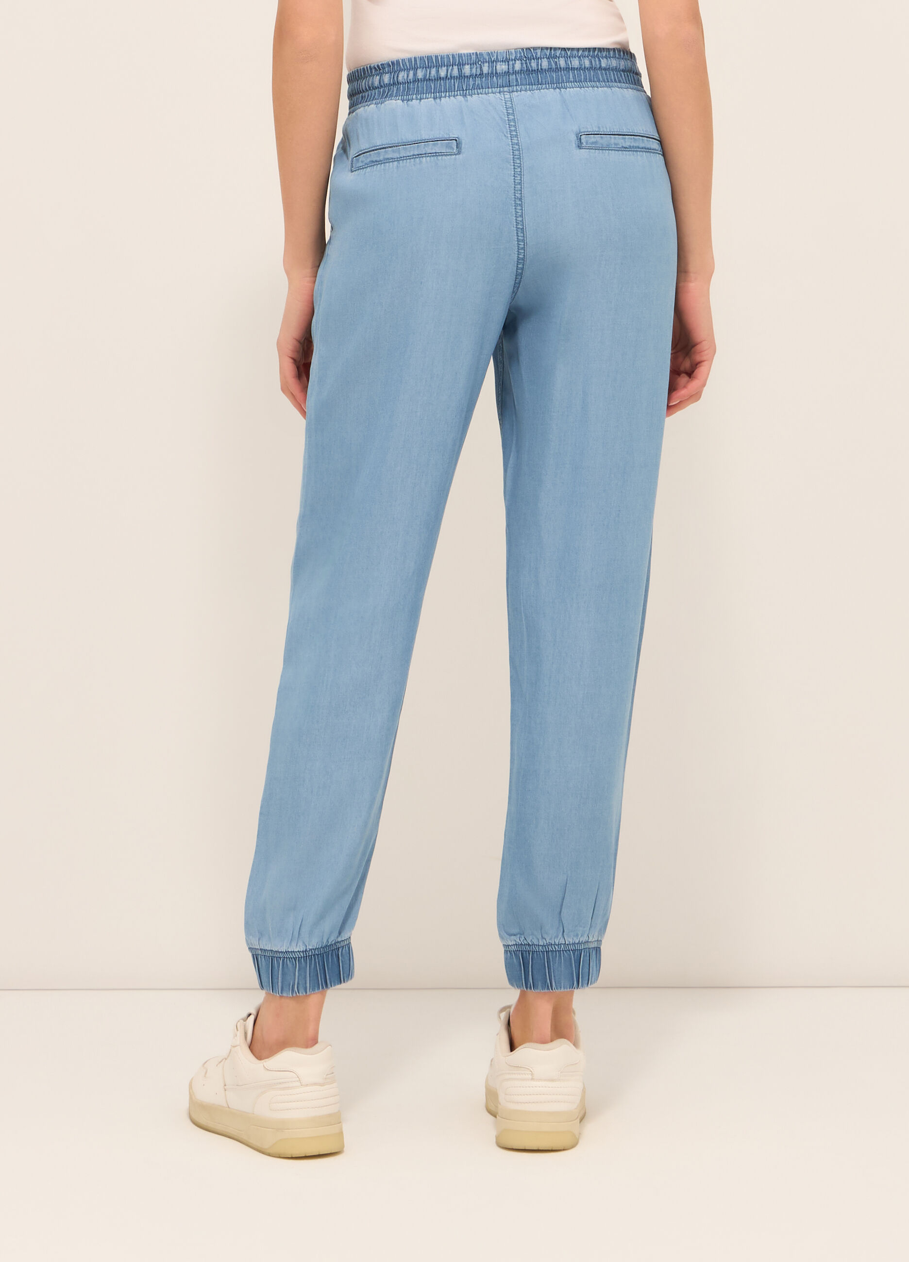 Jogger in puro lyocell donna _1