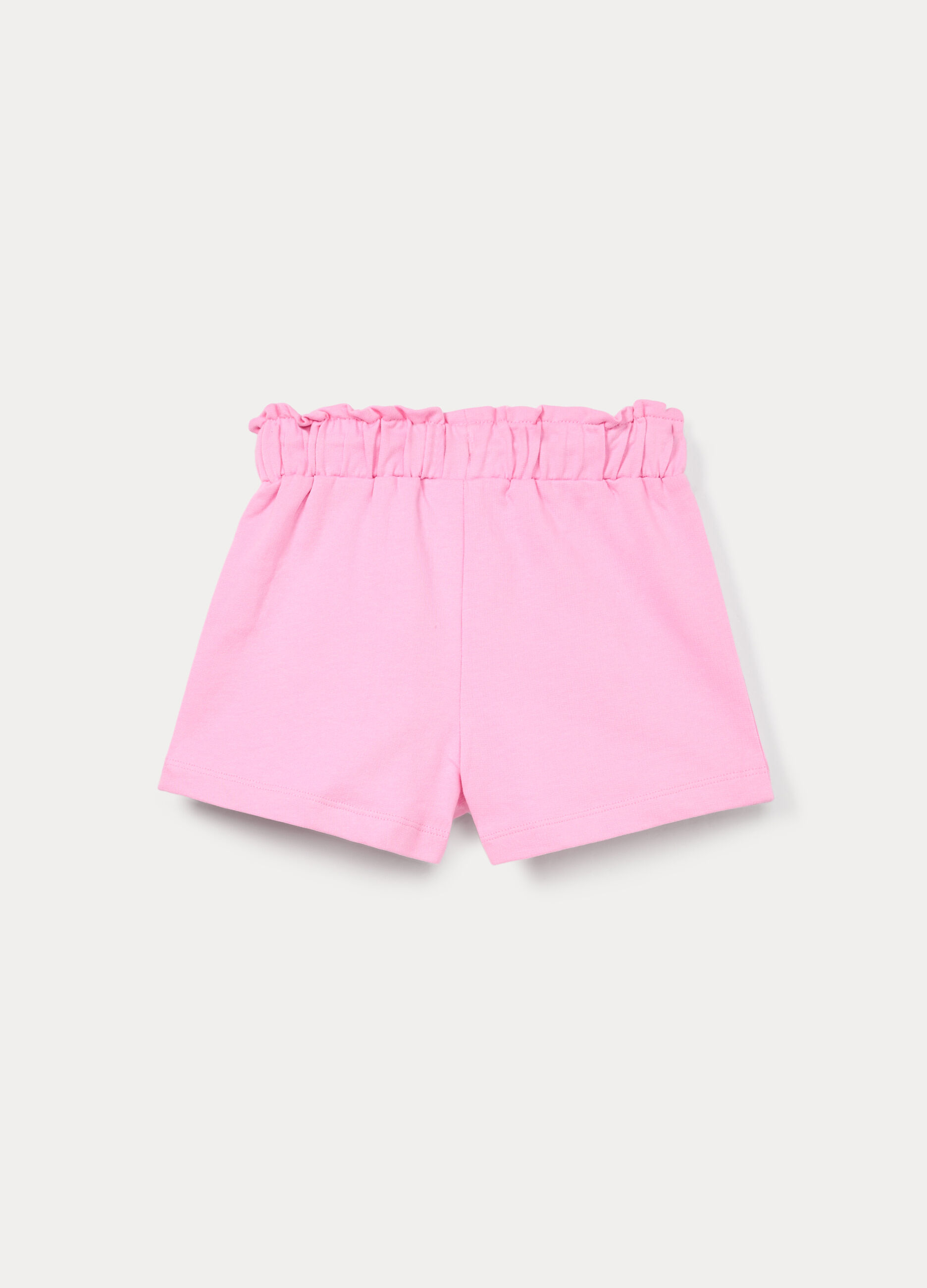 Shorts in french terry di puro cotone bambina_1