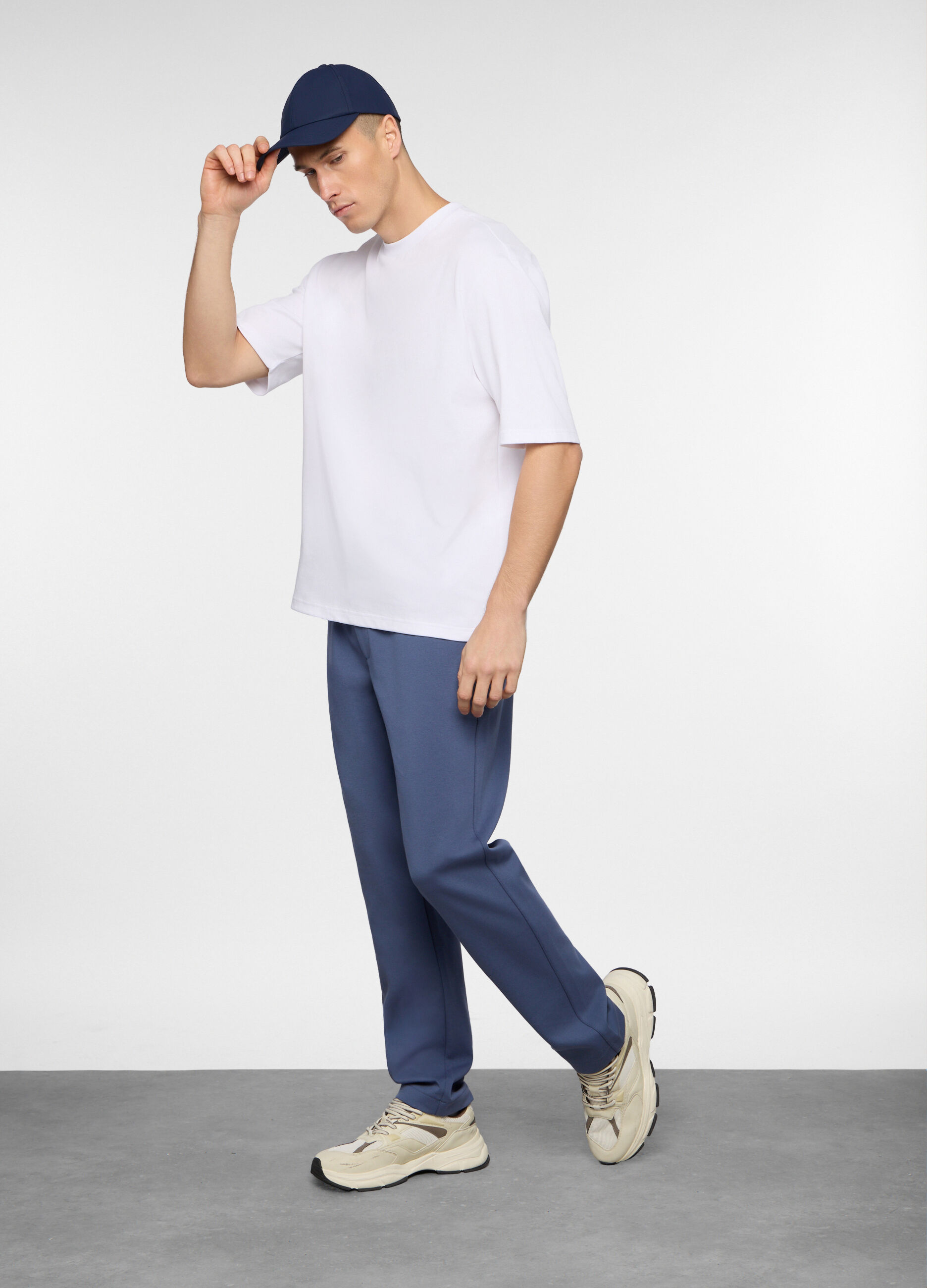 Pantalone chino in misto cotone uomo_0