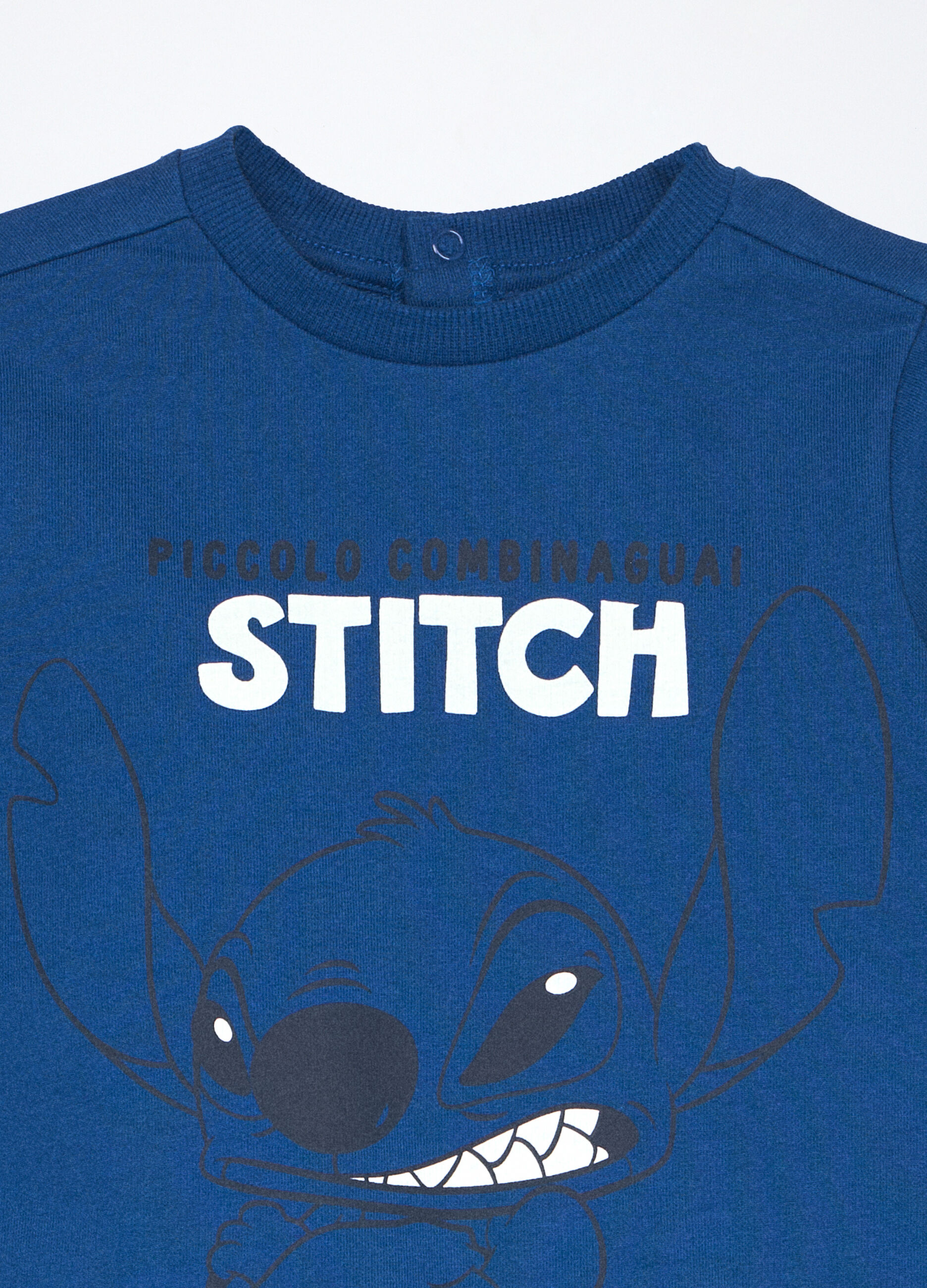 Jogging set in french terry di puro cotone neonato_2