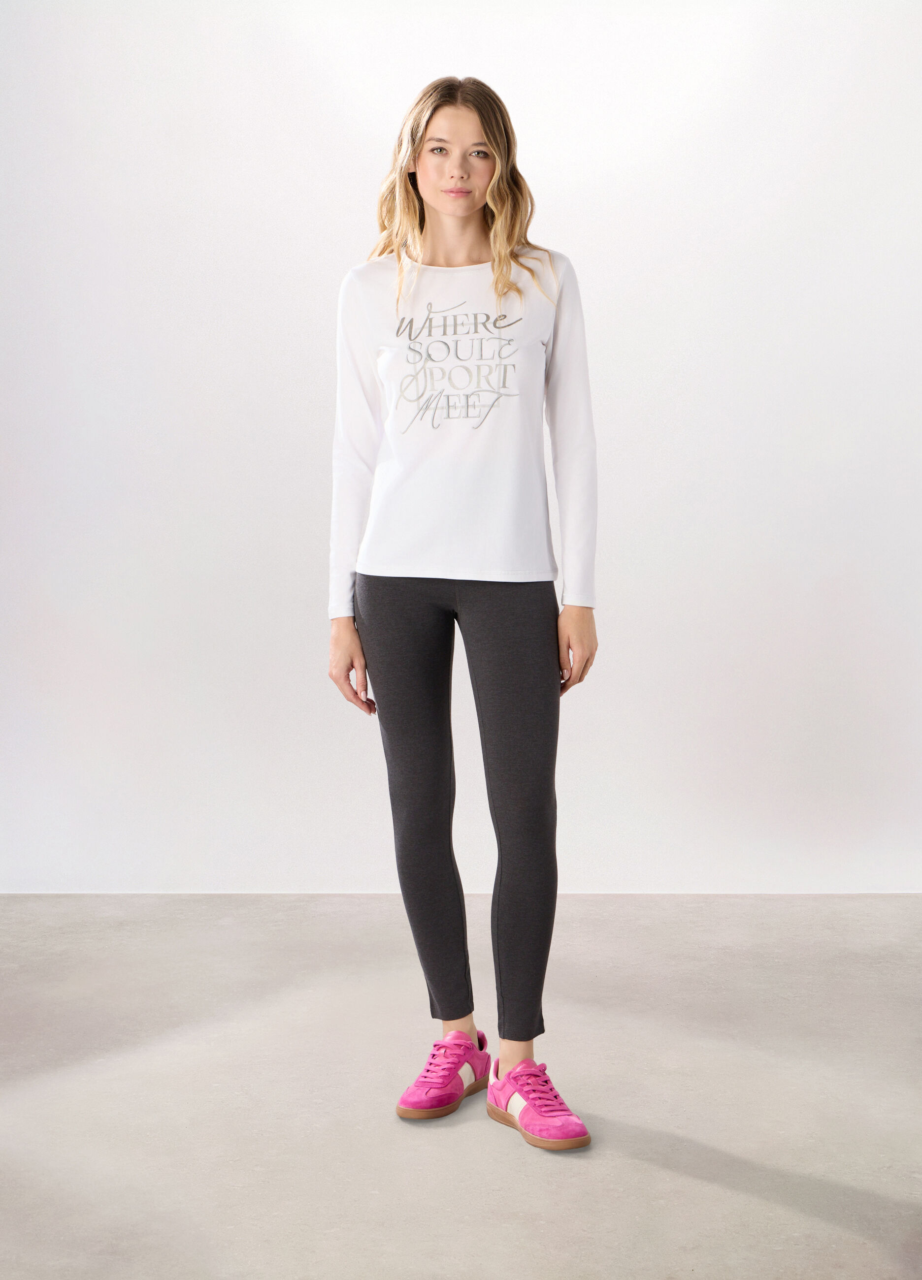 Leggings in jersey stretch Holistic Fitness donna_0