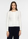 Cardigan girocollo in maglia rasata donna_0